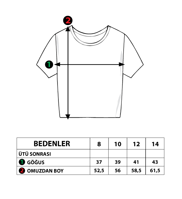 Toontoy Kız Çocuk Göğsü Çiçek Yazı Baskılı Taytlı Takım