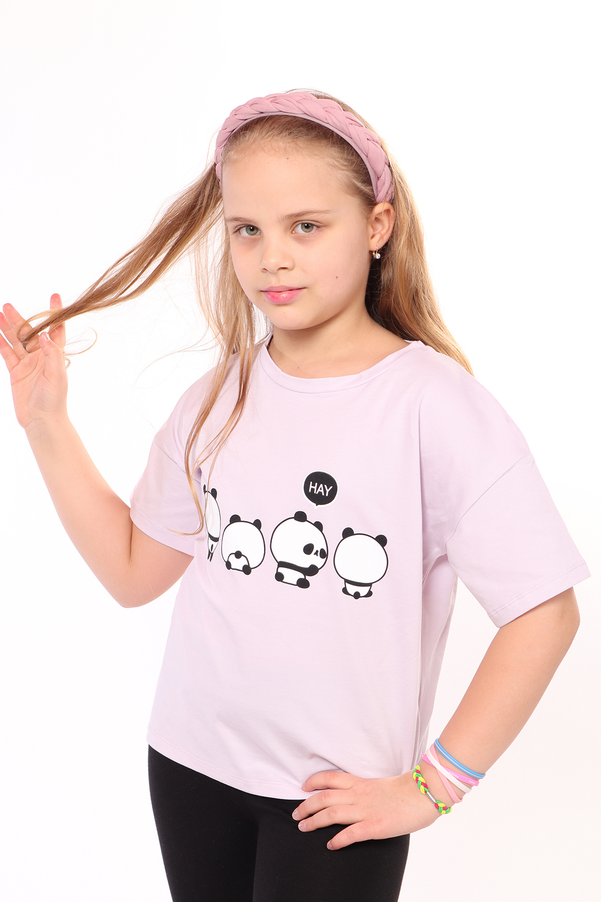 Toontoy Kız Çocuk Baskılı Tişört