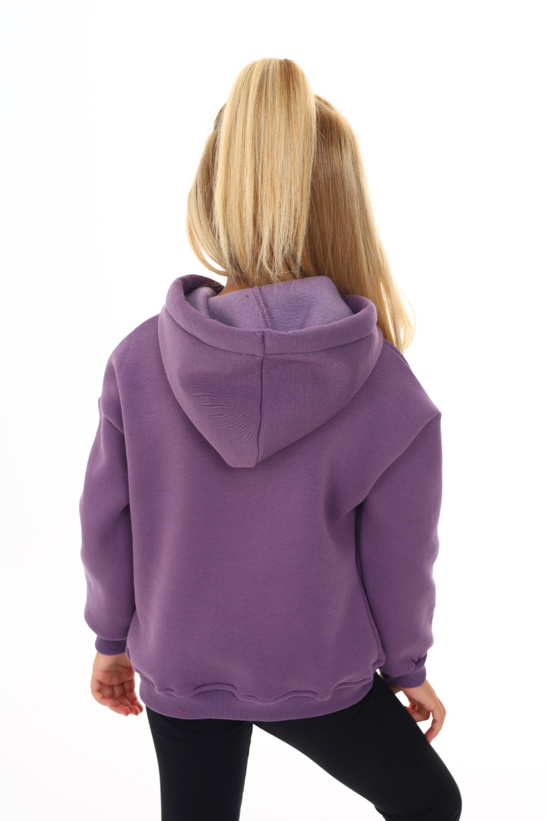 Toontoy Kız Çocuk Kapüşonlu Natural Nakışlı Sweatshirt