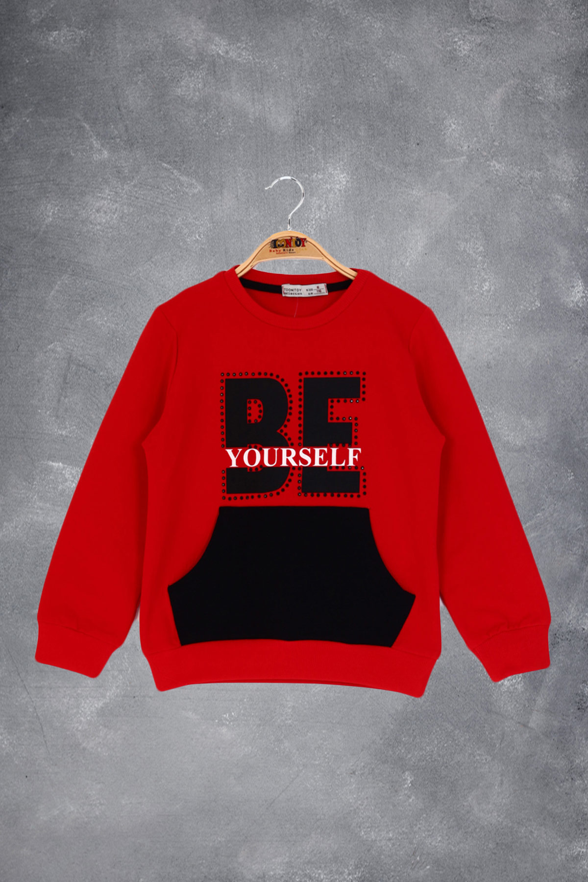 Toontoy Kız Çocuk Be Yourself Baskılı Sweatshirt