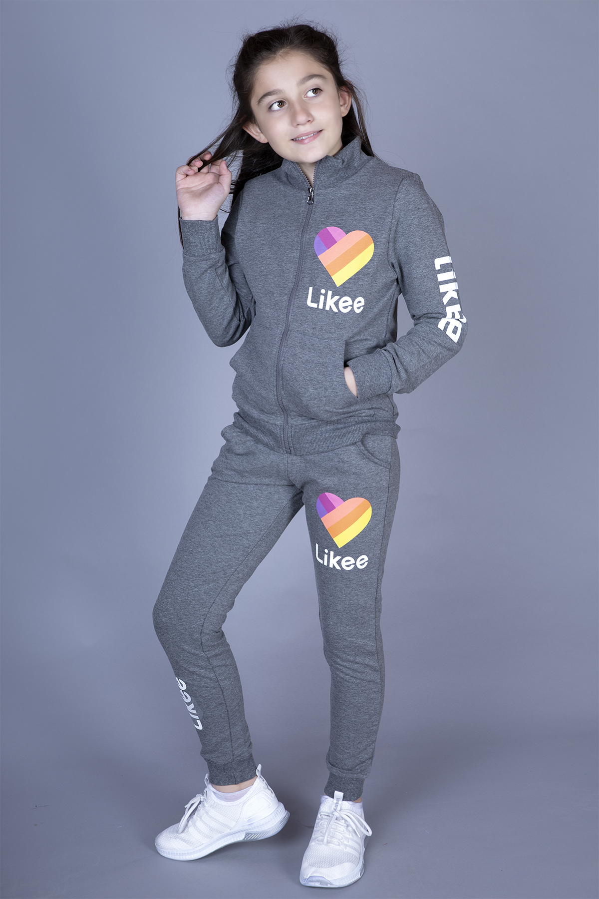 Toontoy  Kız Çocuk Likee Baskılı Takım