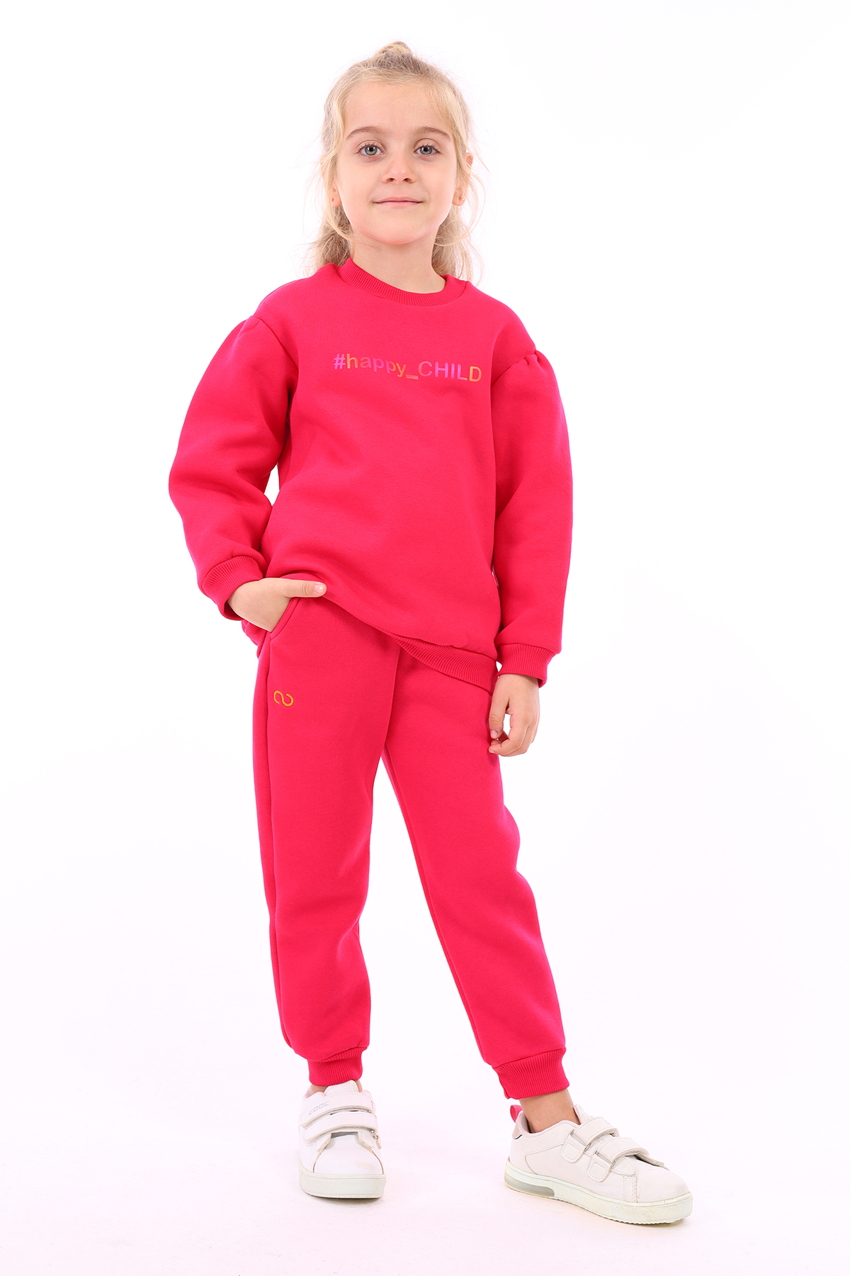 Toontoy Kız Çocuk Happy Chıld  Baskılı Sweatshirt