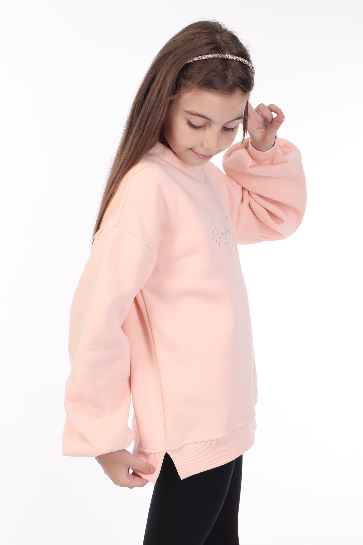 Toontoy Kız Çocuk Nakışlı Sweatshirt