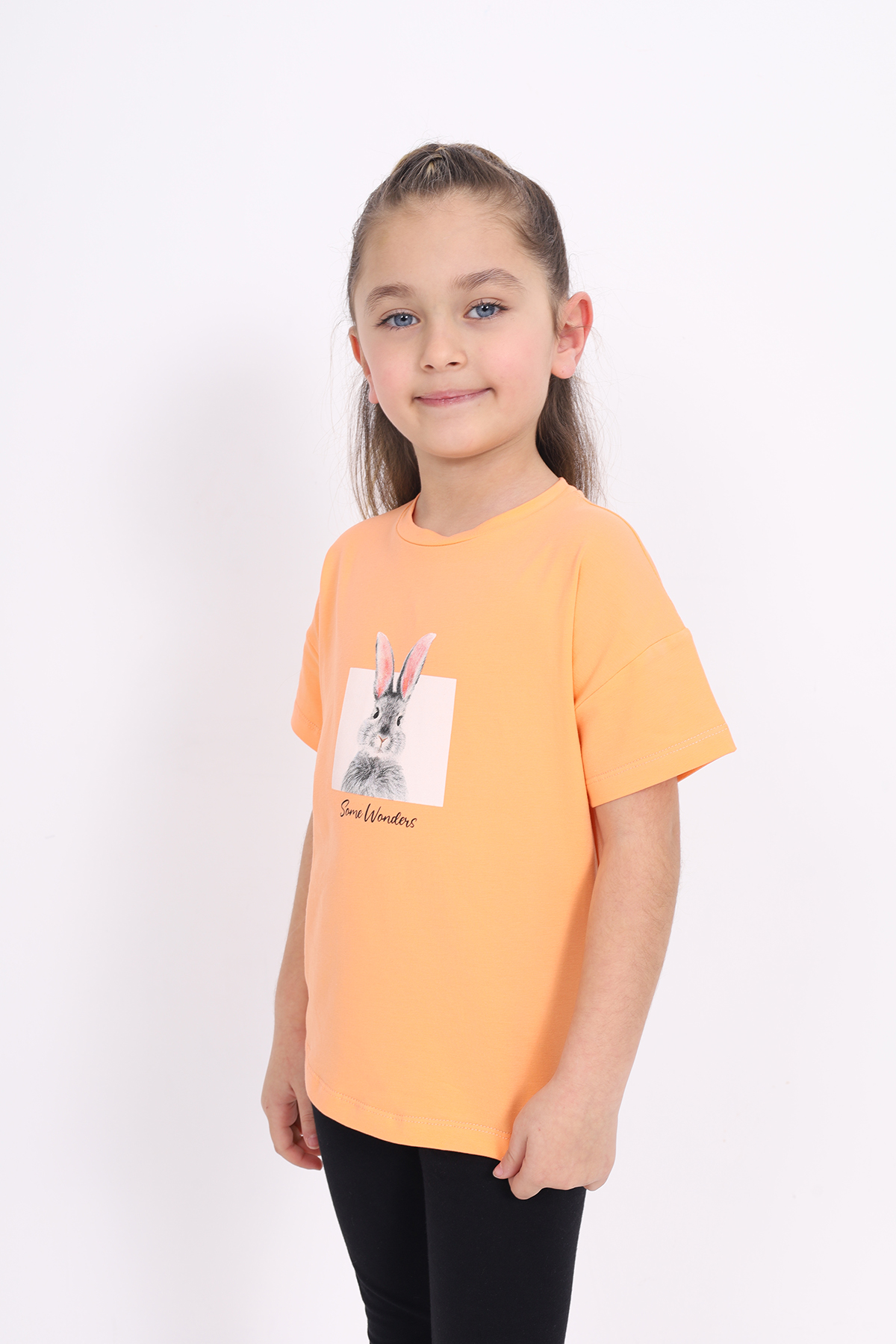 Toontoy Kız Çocuk Baskılı Tişört