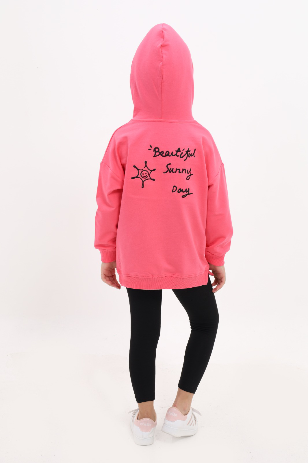 Toontoy Kız Çocuk Arkası Nakışlı Taytlı Takım