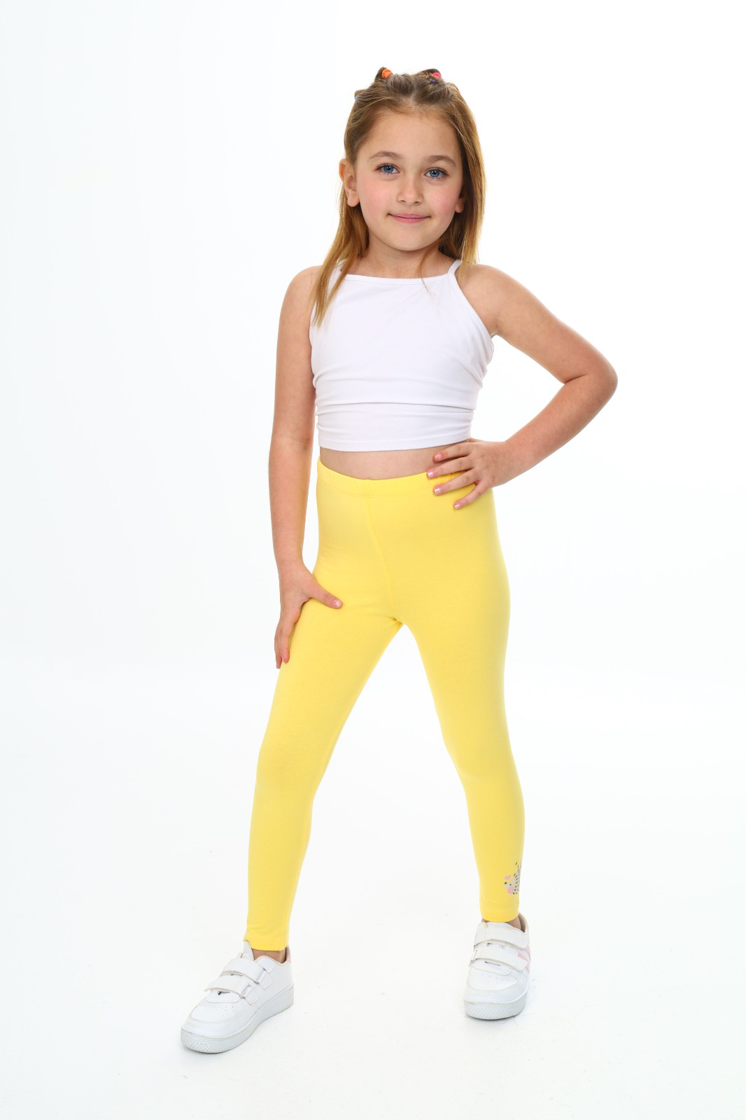 Toontoy Kız Çocuk  Kirpi Baskılı Tayt