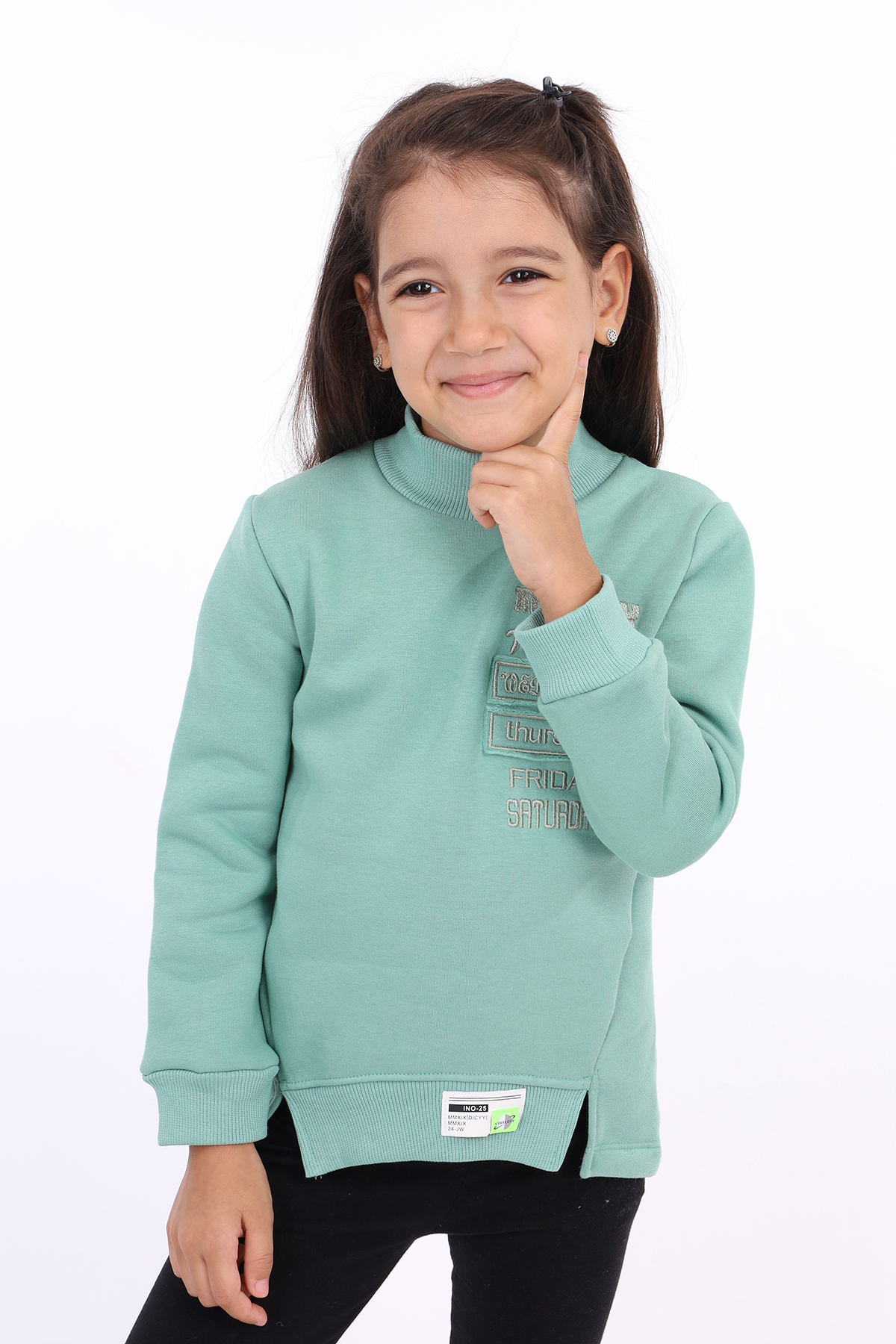 Toontoy Kız Çocuk Nakışlı Sweatshirt