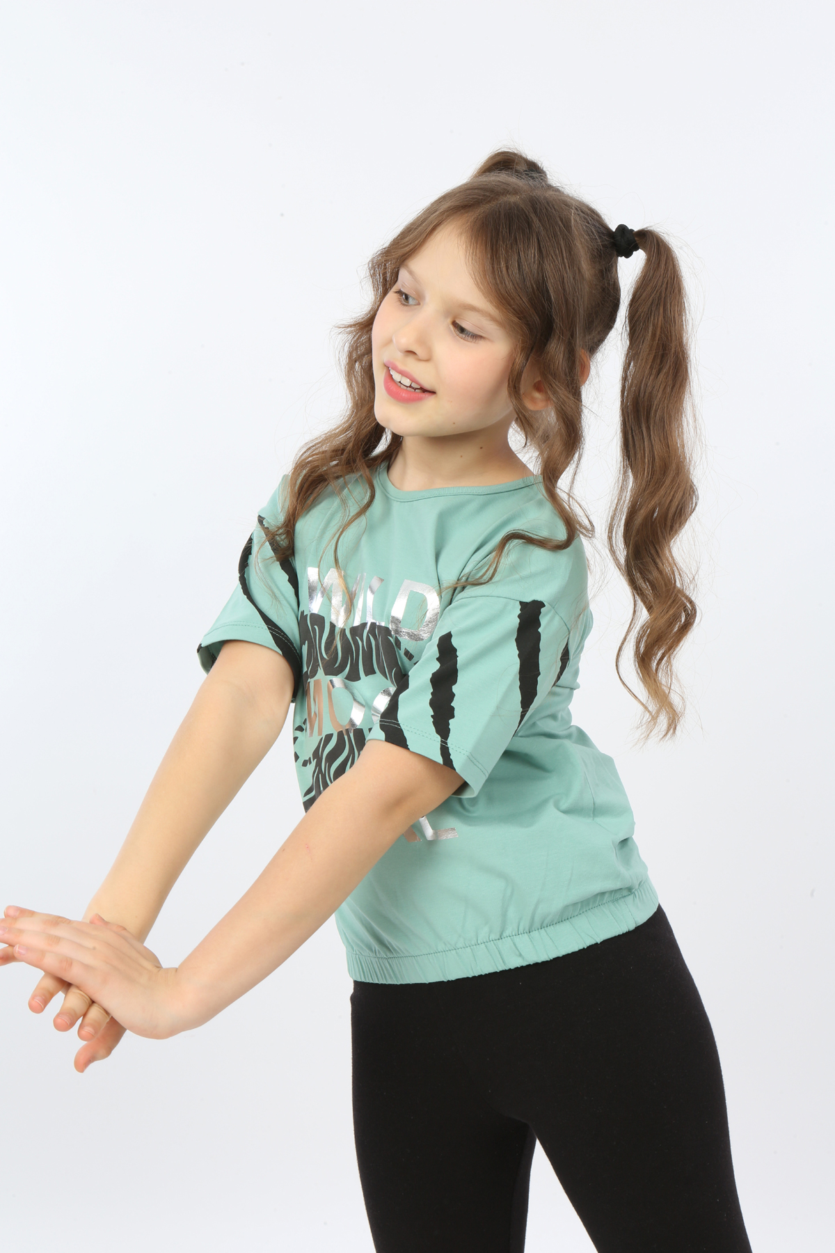 Toontoy Kız Çocuk Wild Wood Girl Baskılı Tişört