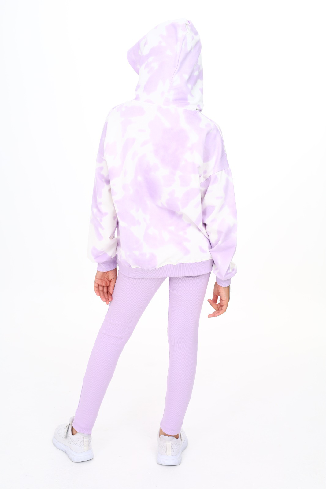 Toontoy  Kız Çocuk Batik Desenli Taytlı Takım