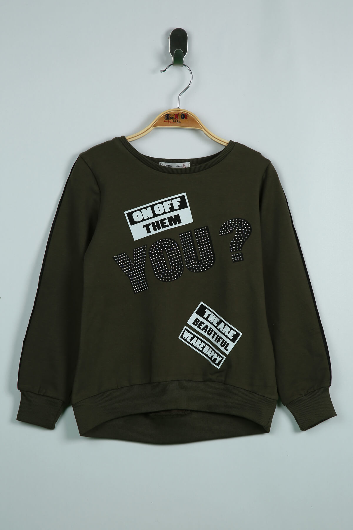 Toontoy Kız Çocuk Sweatshirt You Baskı