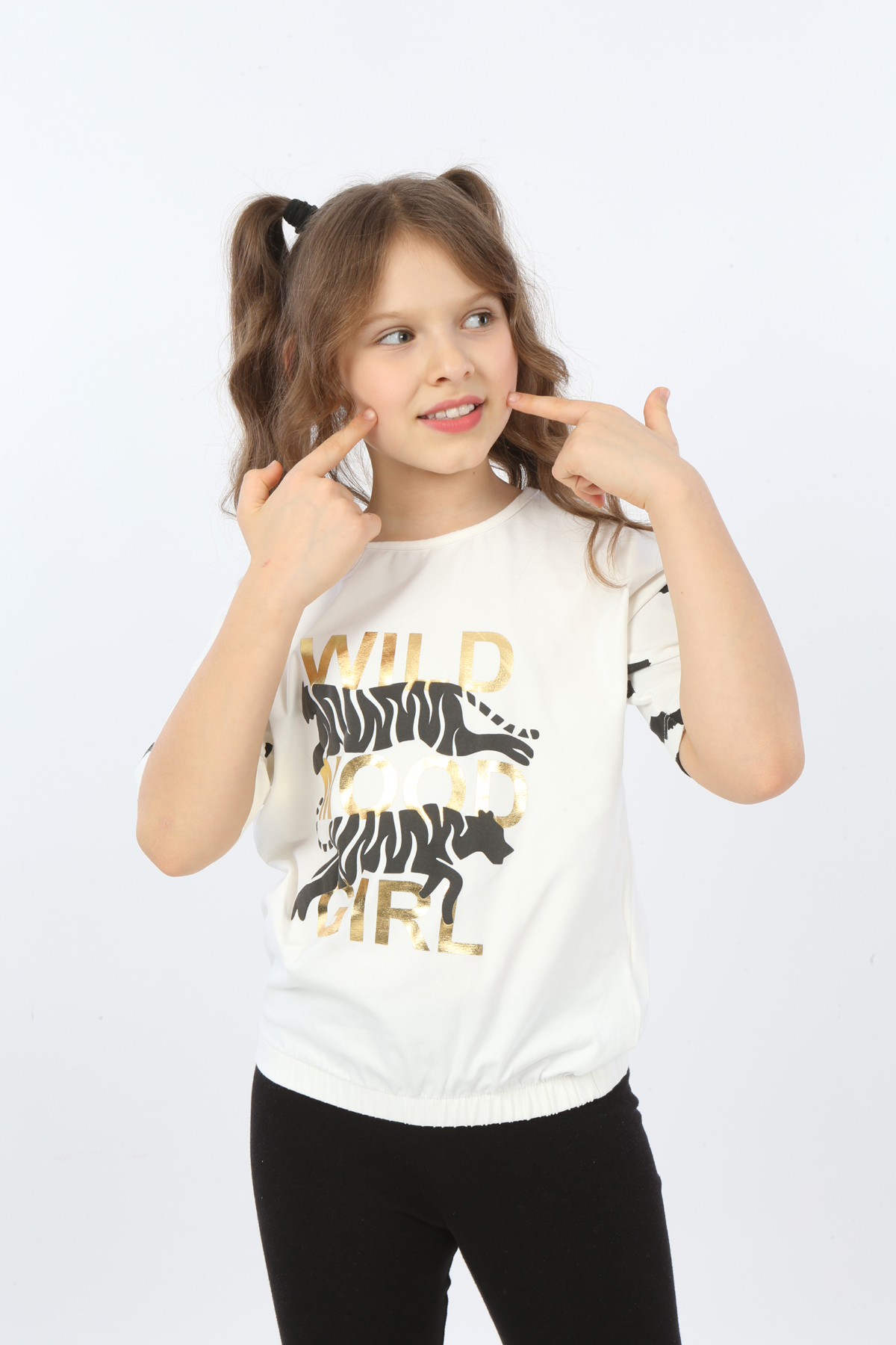 Toontoy Kız Çocuk Wild Wood Girl Baskılı Tişört
