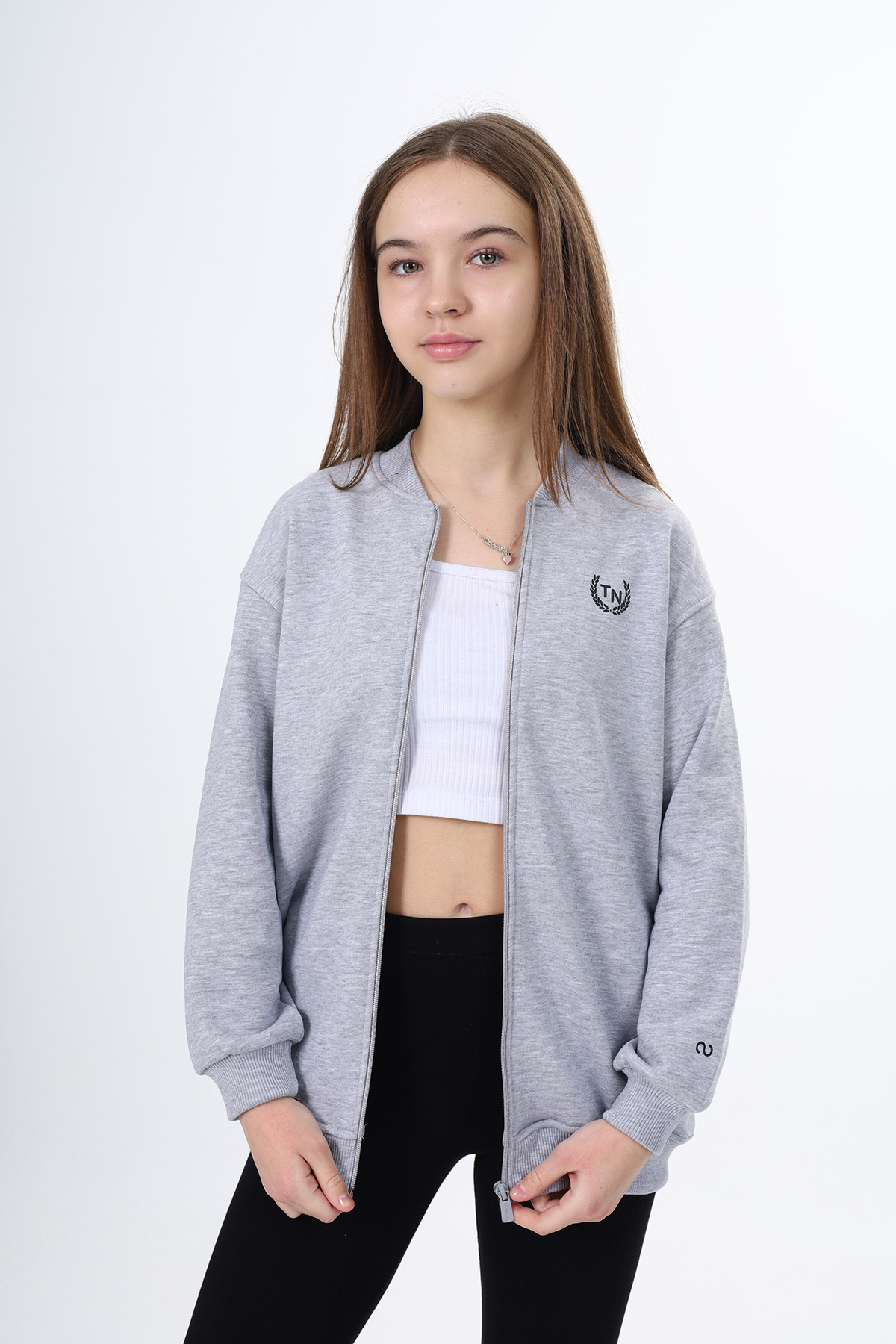 Toontoy Kız Çocuk Baskılı Hırka