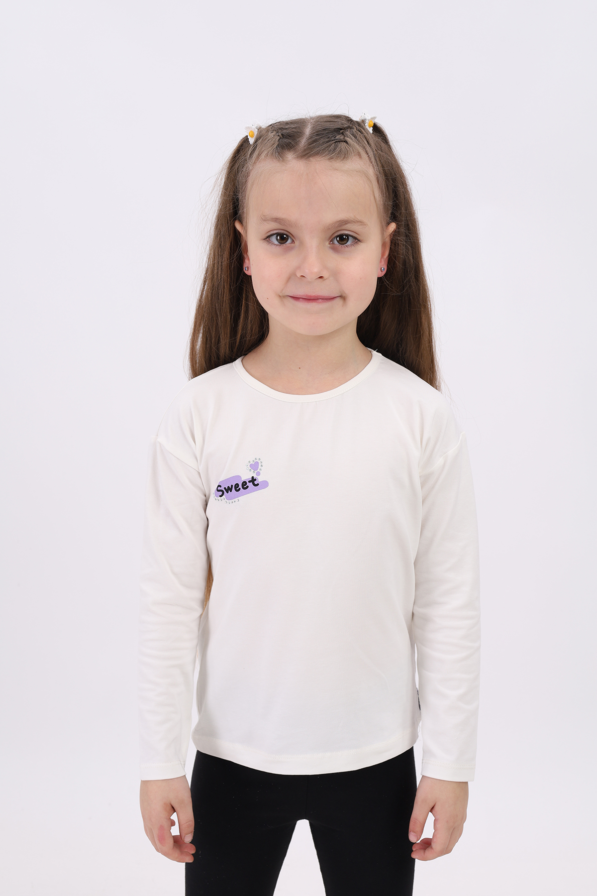 Toontoy Kız Çocuk  Sweet Baskılı Tişört