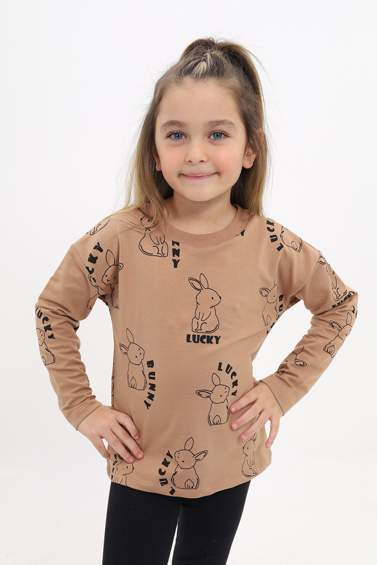 Toontoy Kız Çocuk Baskılı Sweatshirt