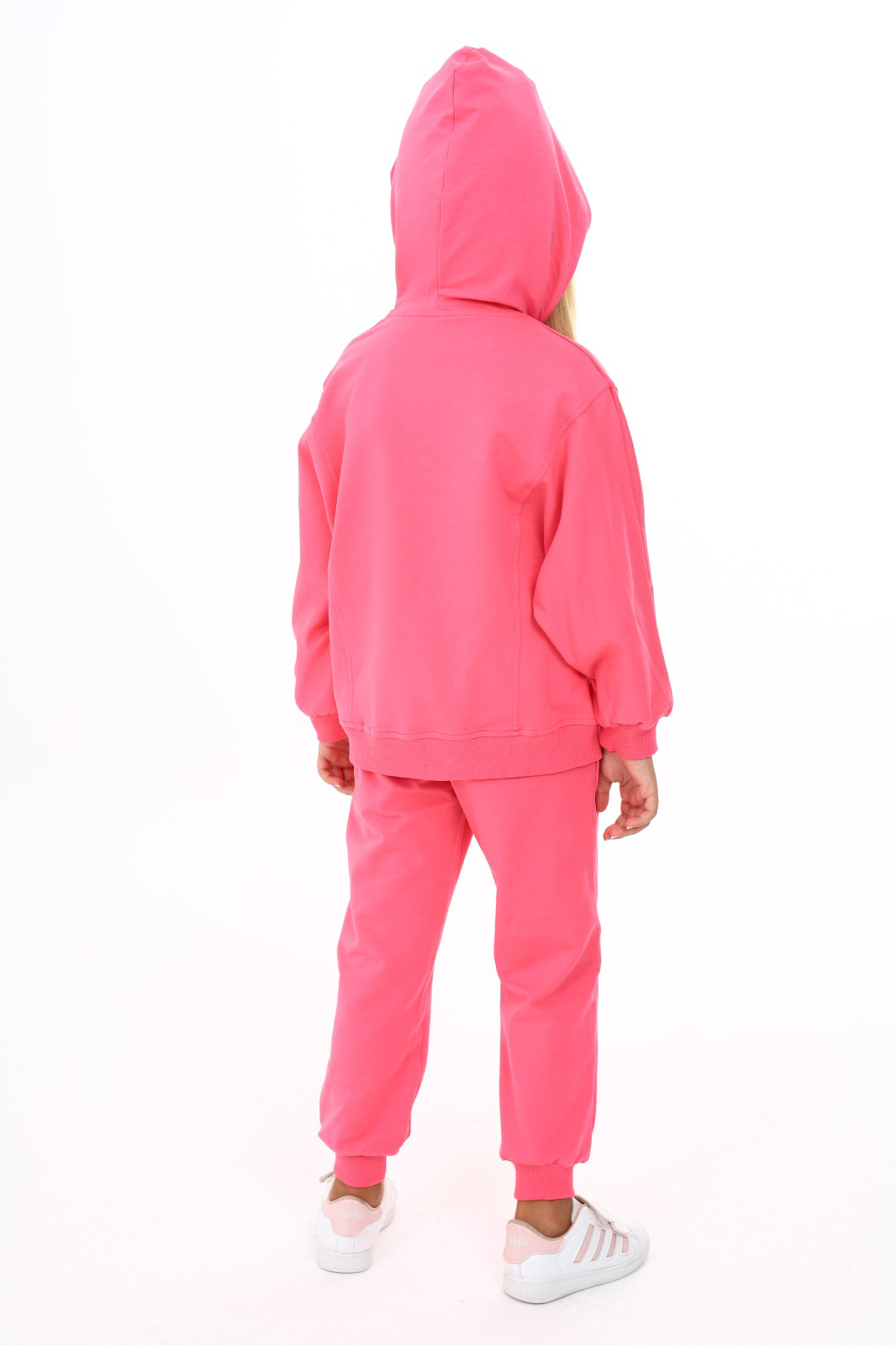 Toontoy  Kız Çocuk Yarasa Kol Armalı Eşofman Takım