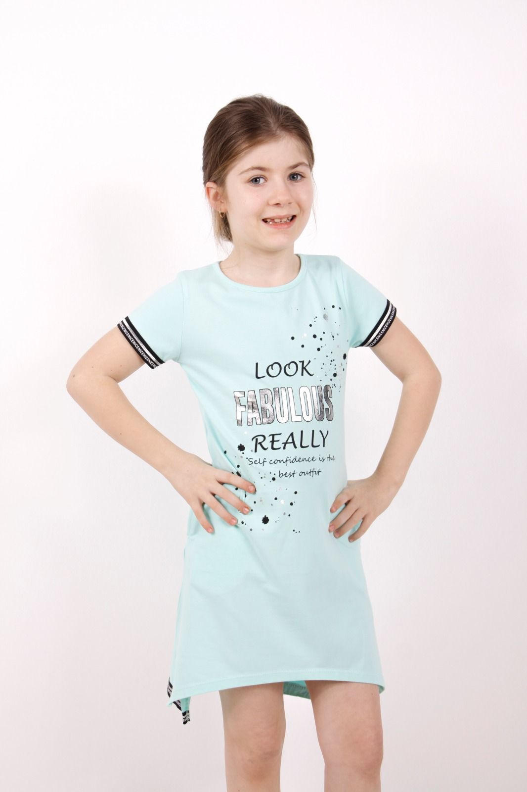 Toontoy Kız Çocuk Fabulous Baskılı Elbise