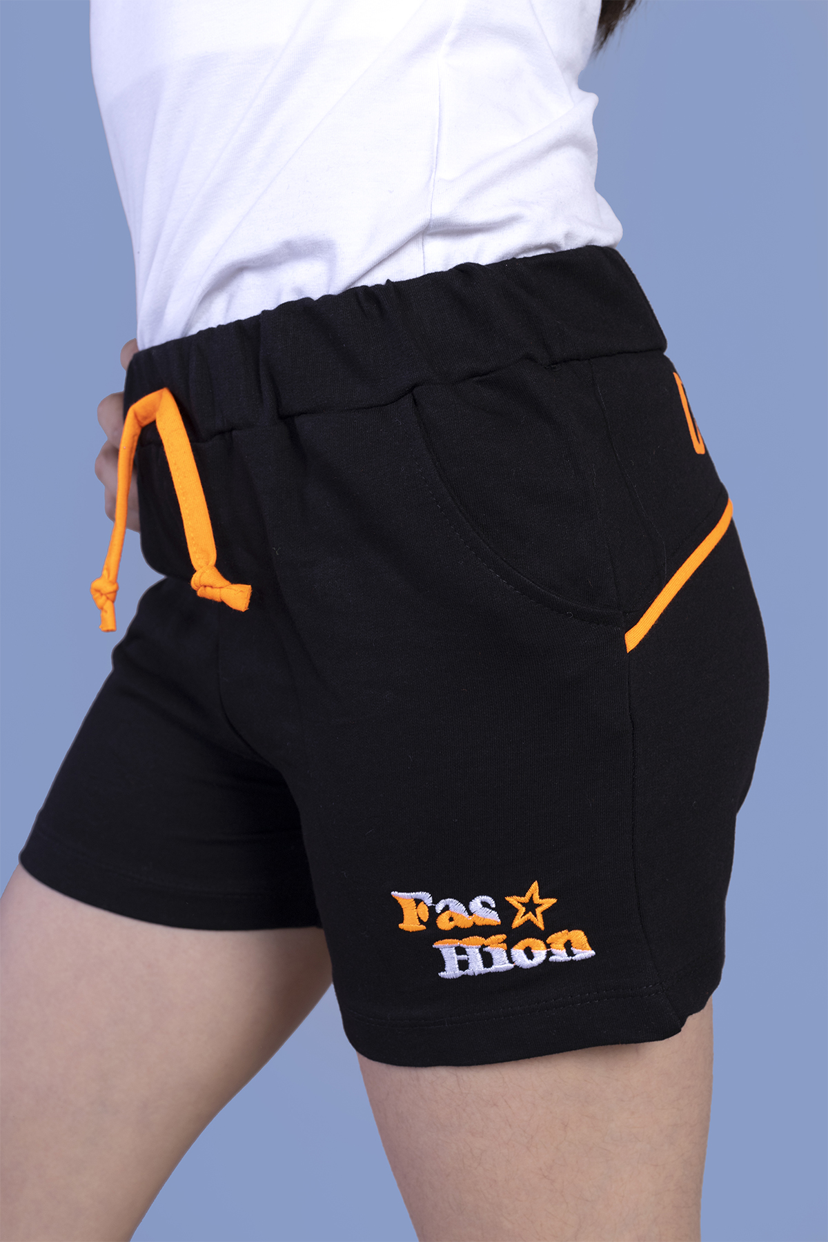 Toontoy  Kız Çocuk İki Yanı Cepli Arkası Baskı Detaylı Şort