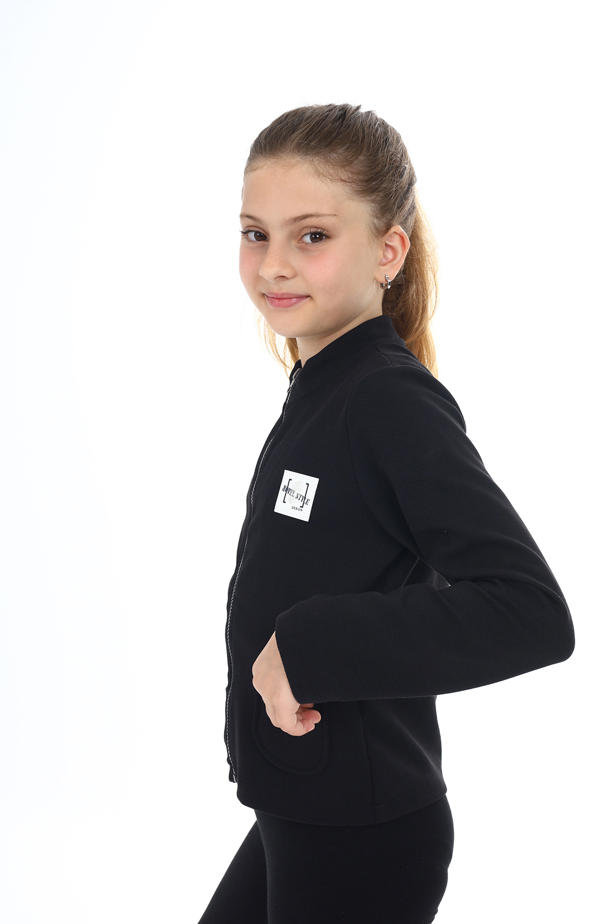 Toontoy Kız Çocuk Kol Güpür Detaylı Kaprili Takım