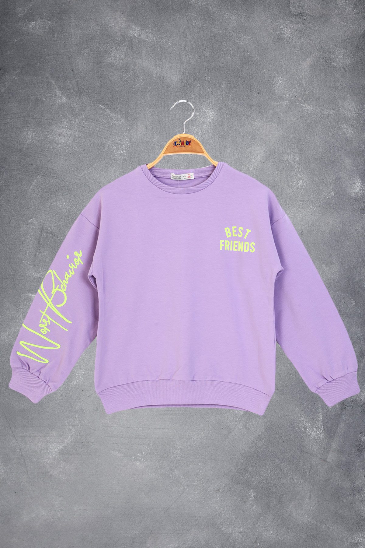 Toontoy Kız Çocuk Best Frıends Baskılı Sweatshirt