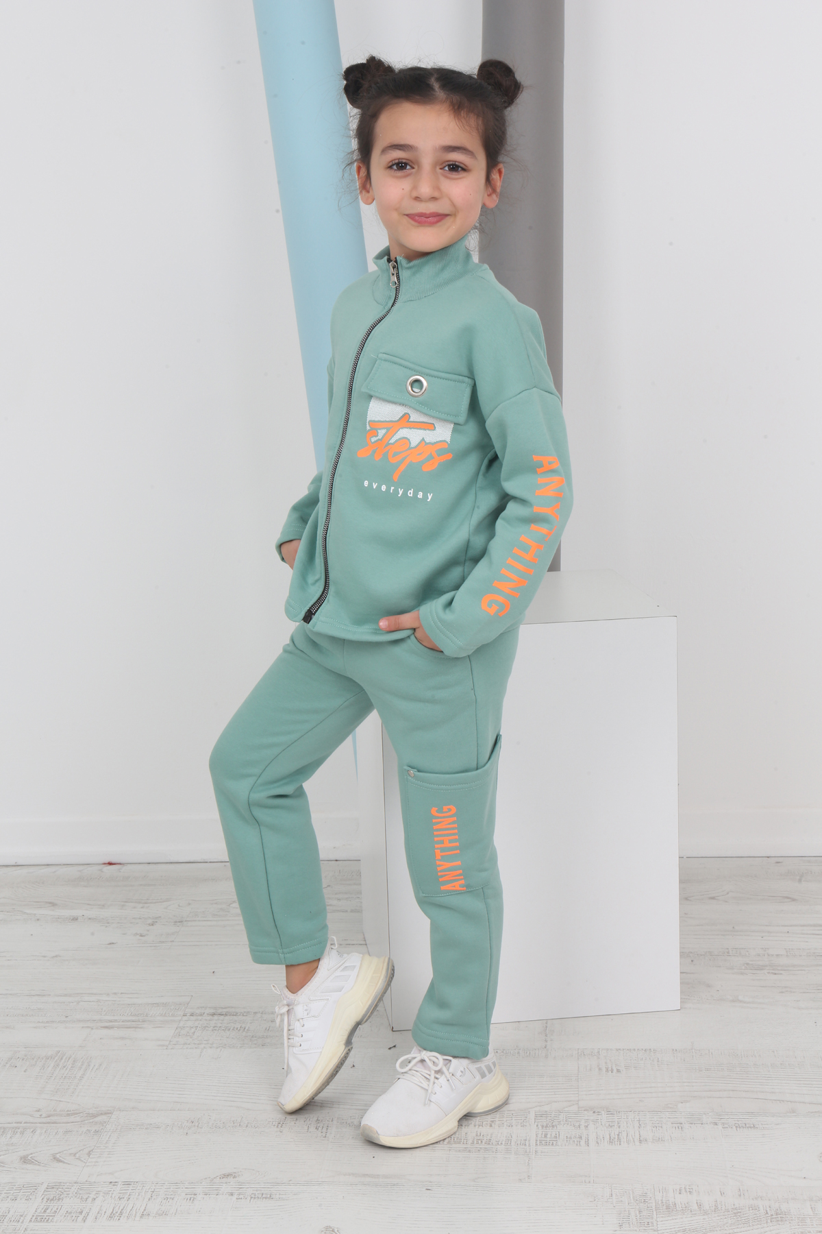 Toontoy Kız Çocuk Baskılı Eşofman Takımı