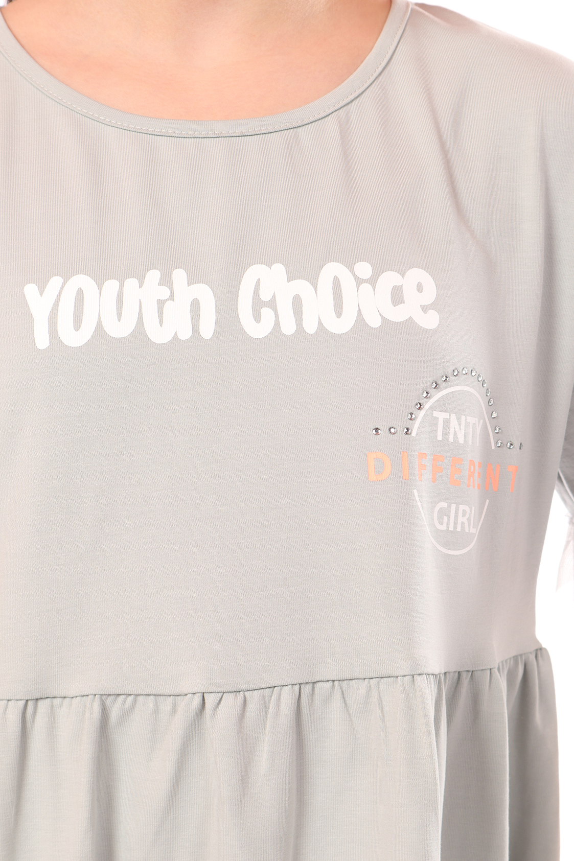 Toontoy Kız Çocuk Youth Choice Baskılı Tüllü Elbise