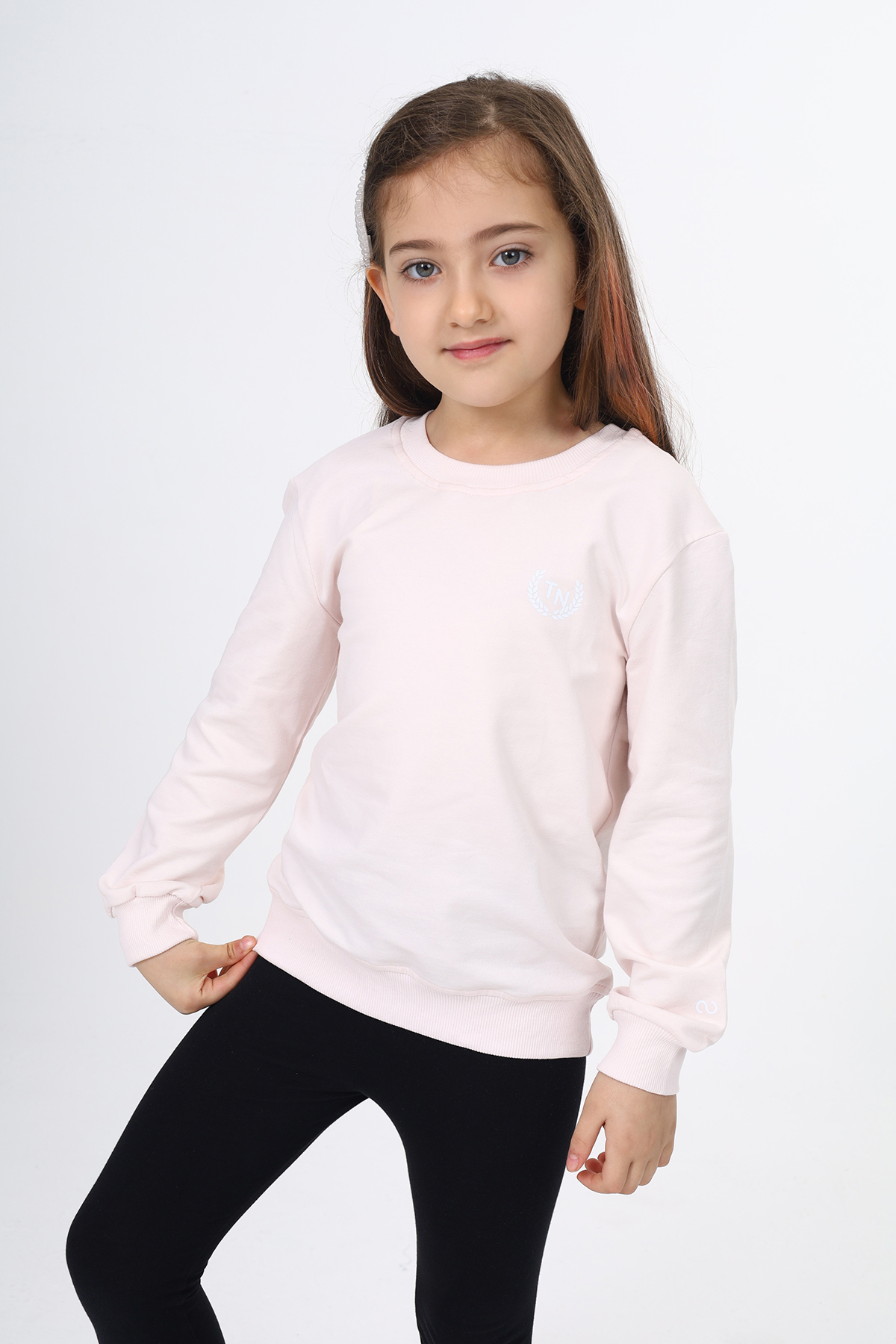 Toontoy Kız Çocuk Göğüsü TN Baskılı Sweatshirt