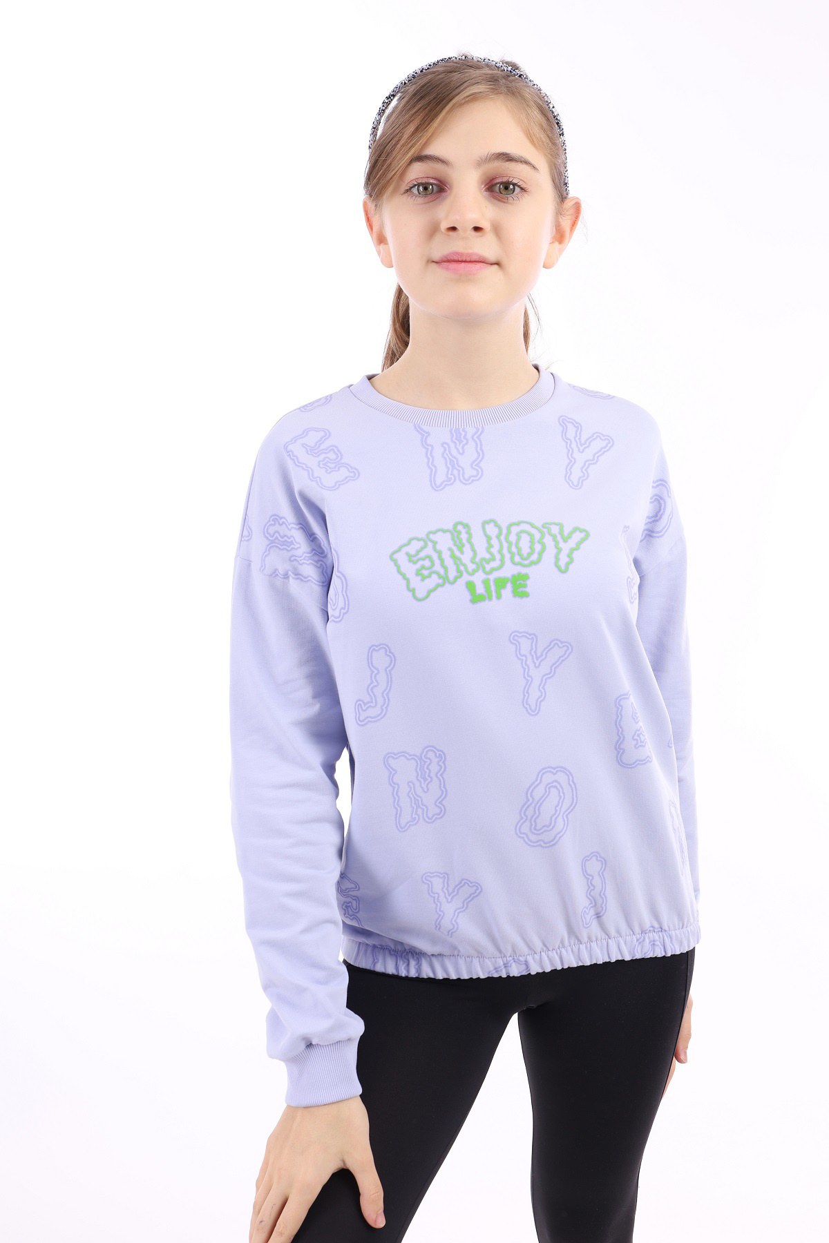 Toontoy Kız Çocuk Baskılı Sweatshirt