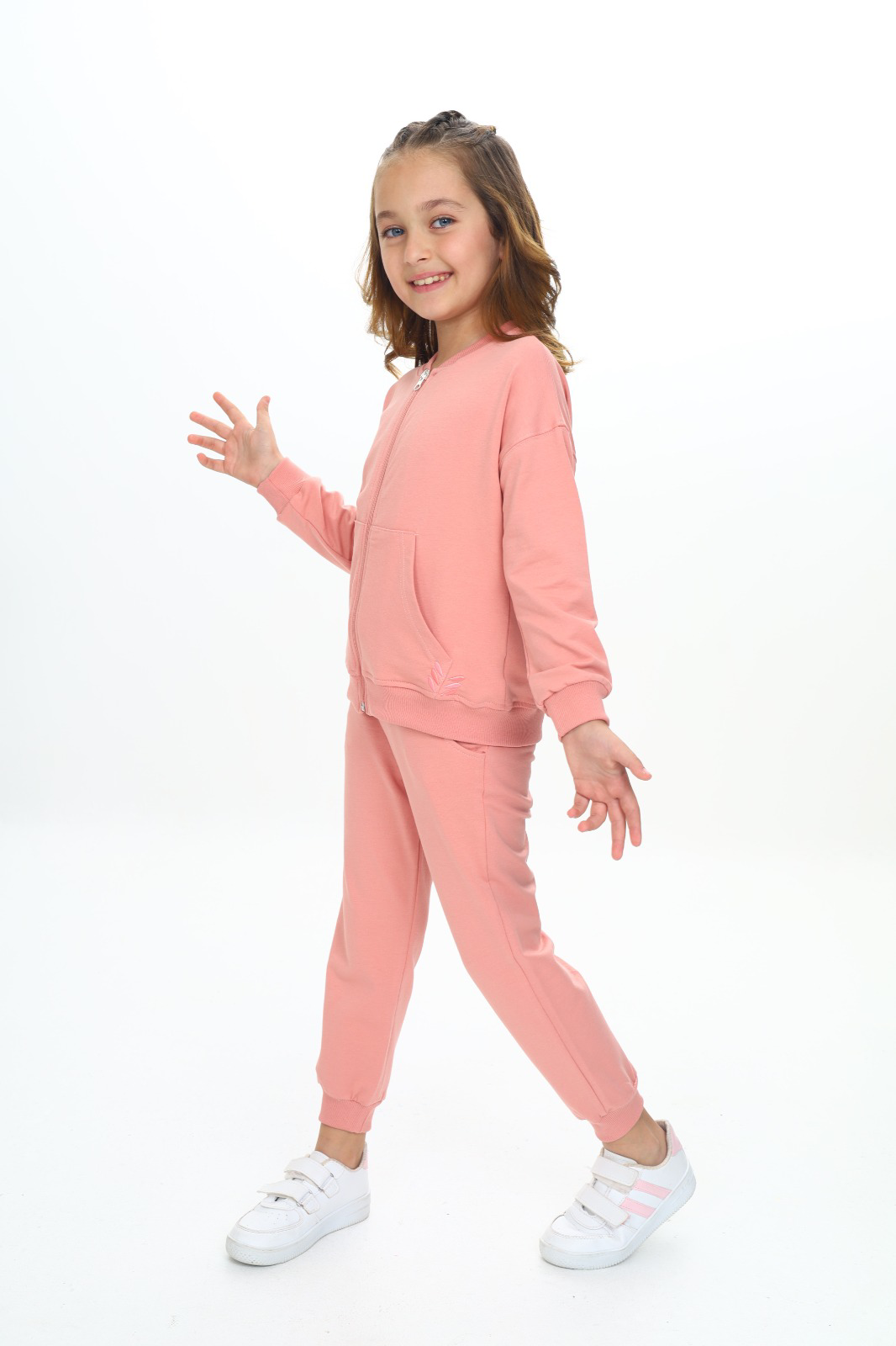 Toontoy  Kız Çocuk Damla  Nakışlı Eşofman Takım