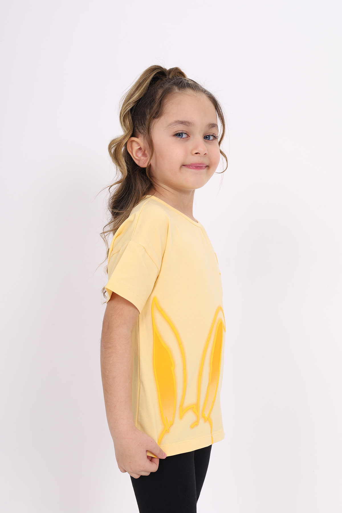 Toontoy Kız Çocuk Bunny Baskılı Tişört