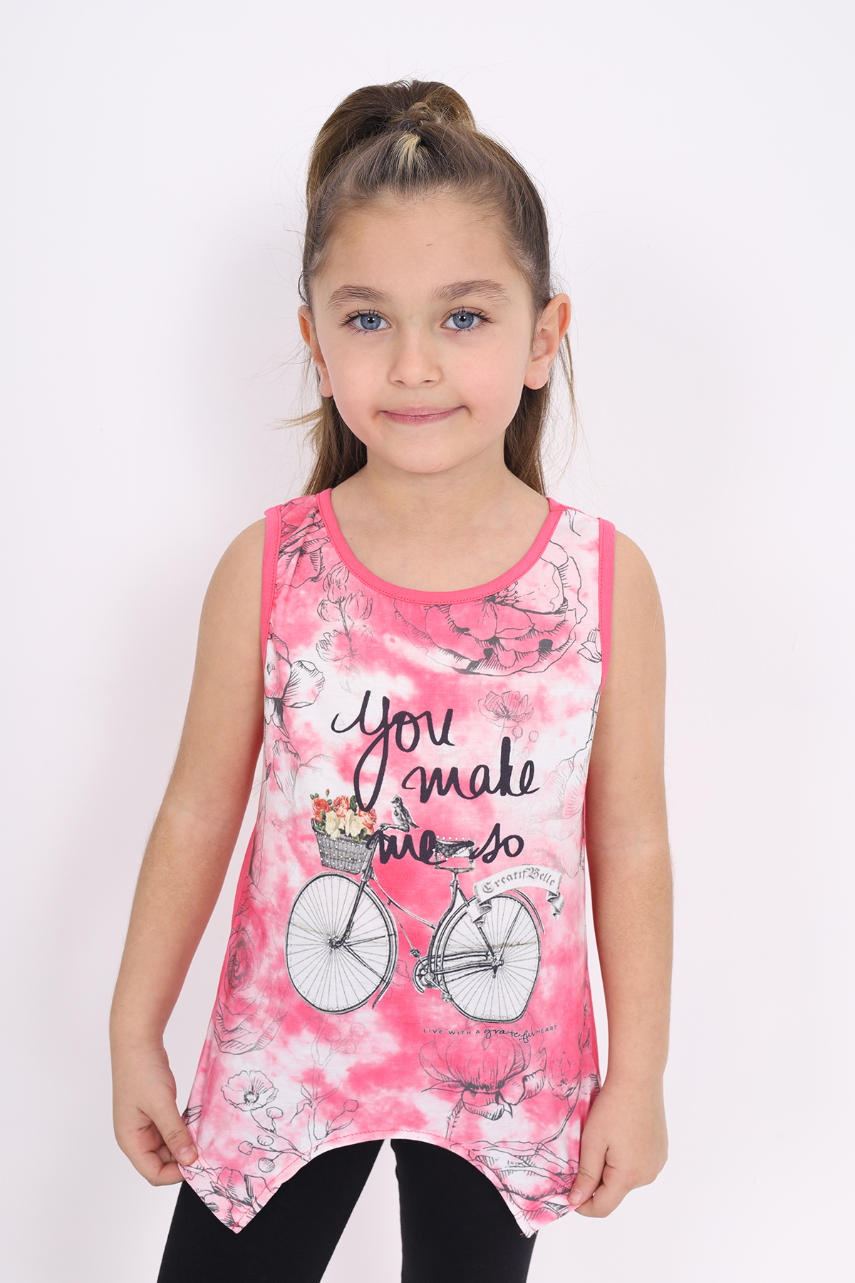 Toontoy Kız Çocuk T-Shirt Yıldız Taşlı