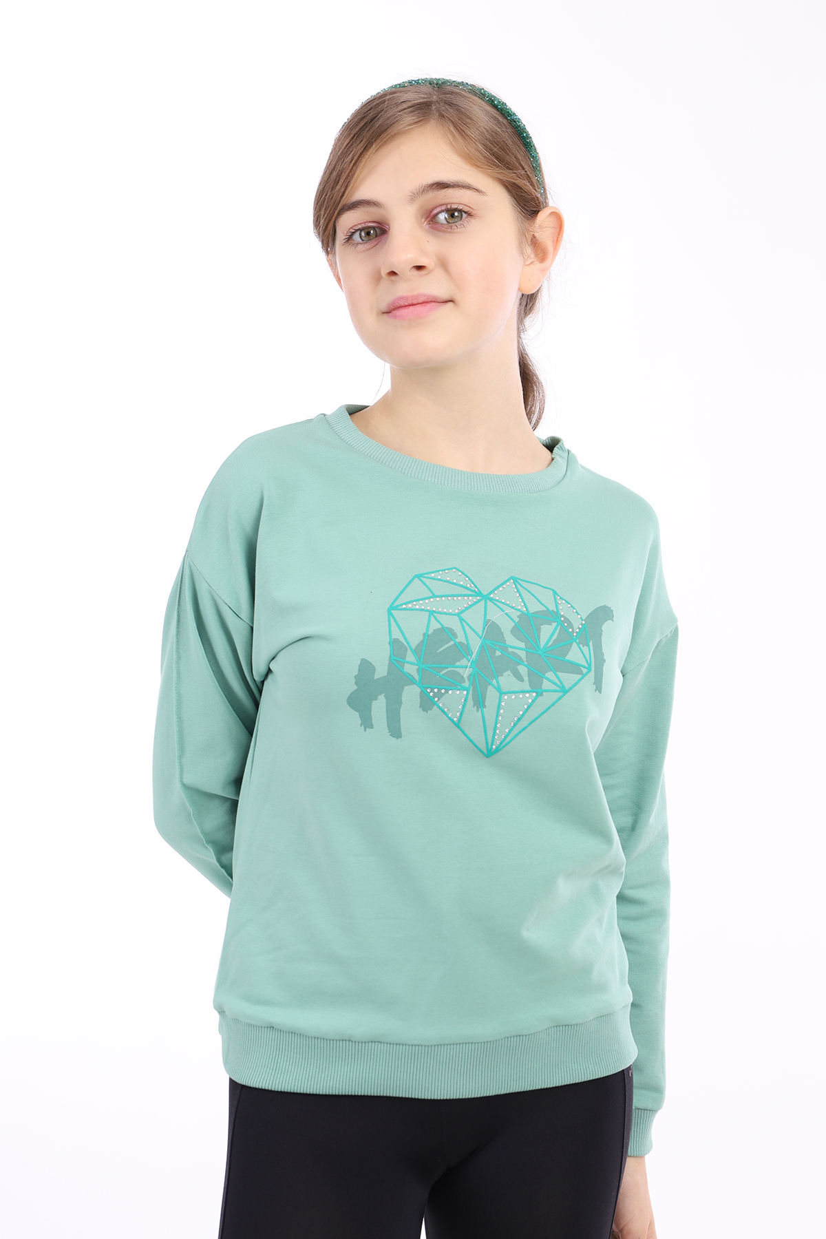 Toontoy Kız Çocuk Baskılı Sweatshirt