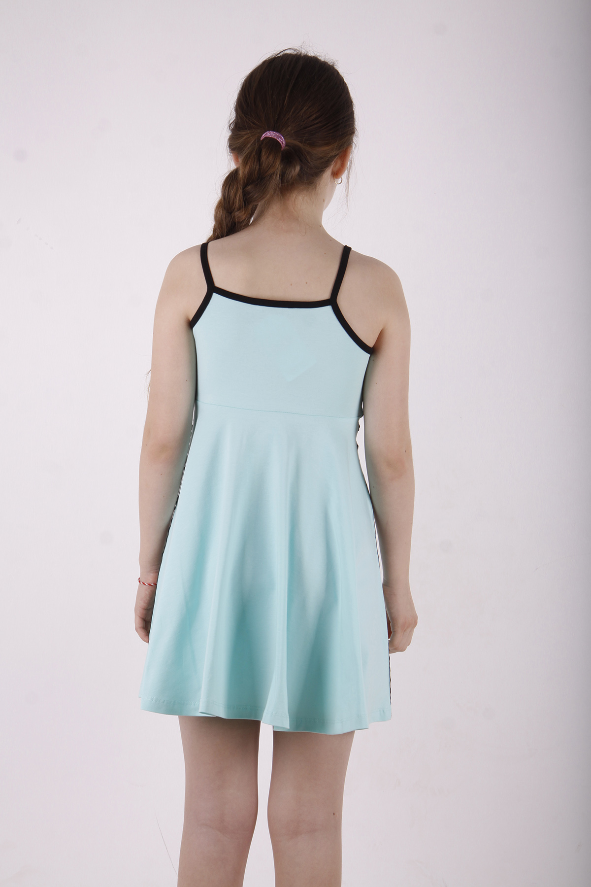 Toontoy Kız Çocuk Nice Şeritli Elbise