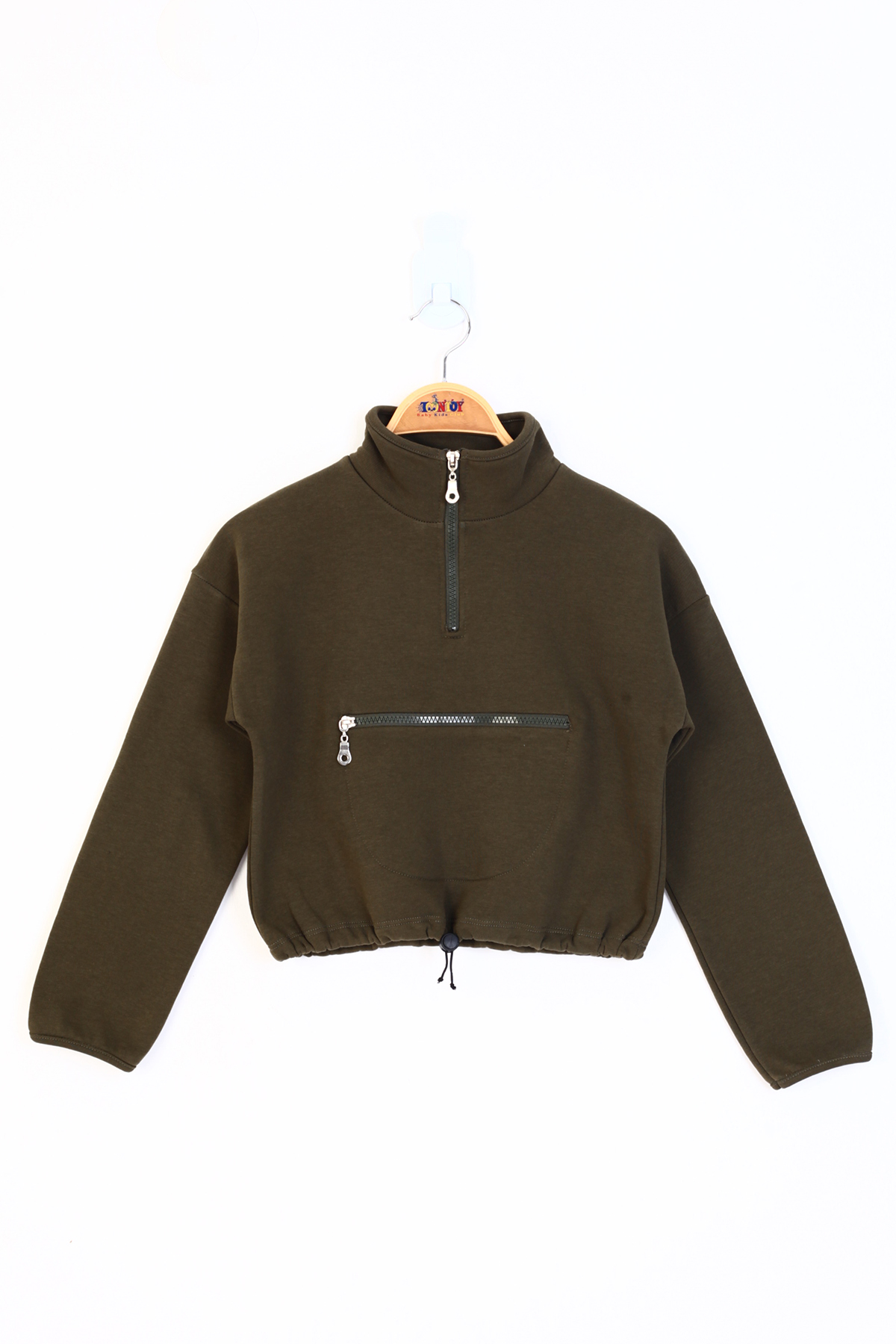Toontoy Kız Çocuk Fermuarlı Sweatshirt