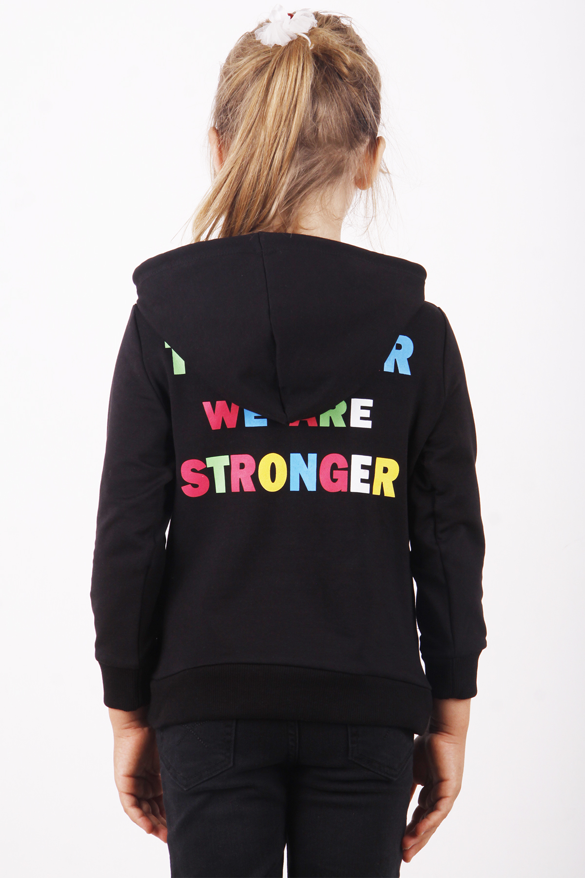 Toontoy Kız Çocuk Stronger Baskılı Sweatshirt