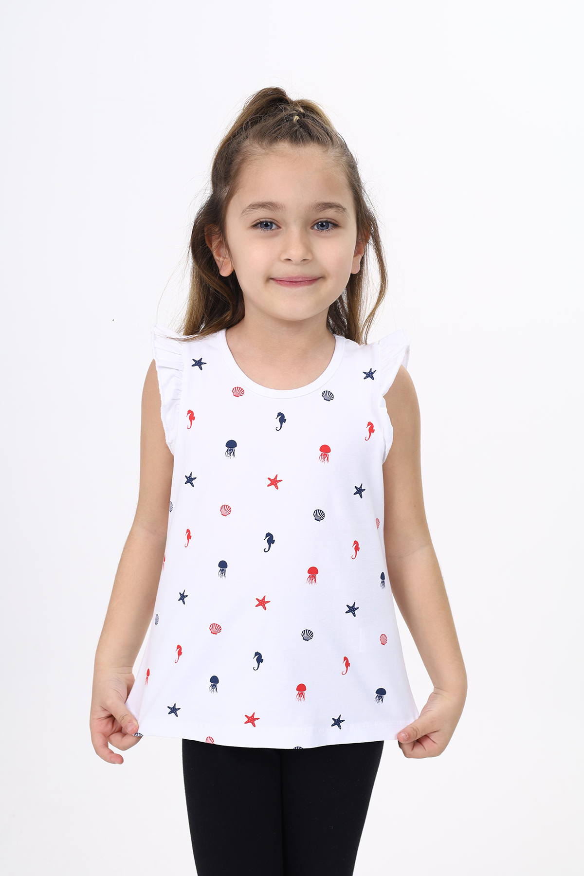 Toontoy  Kiz Çocuk Baskili Atlet