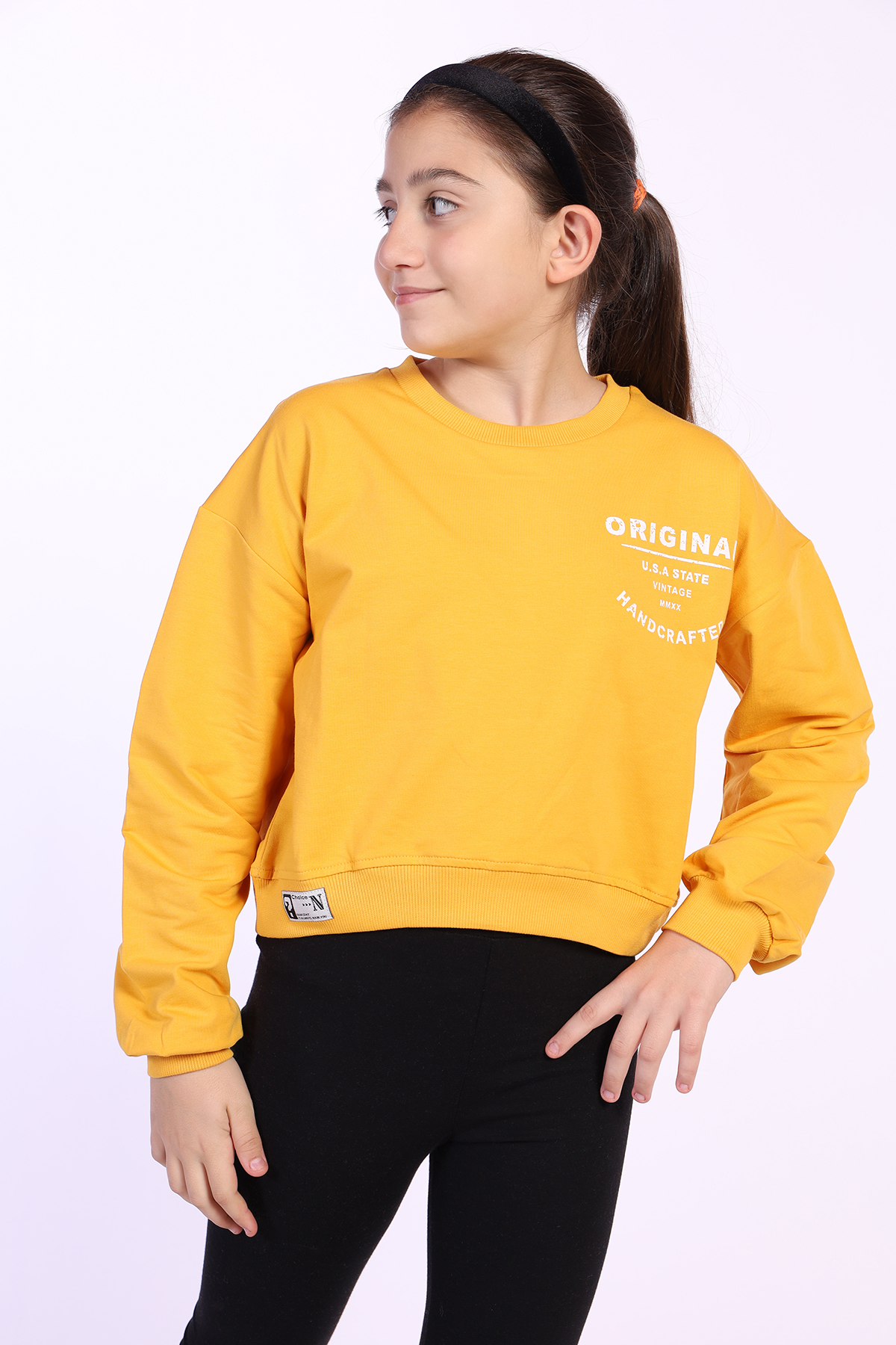 Toontoy Kız Çocuk Orıgınal Baskılı Sweatshirt