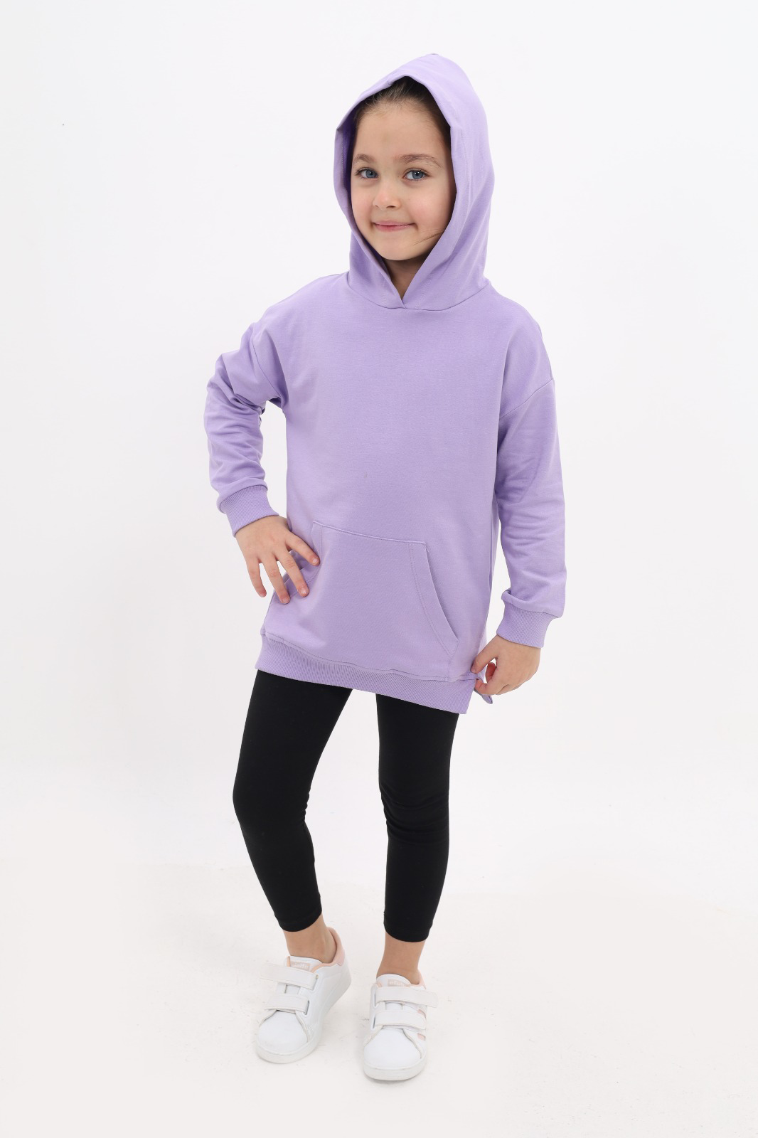 Toontoy Kız Çocuk Arkası Nakışlı Taytlı Takım