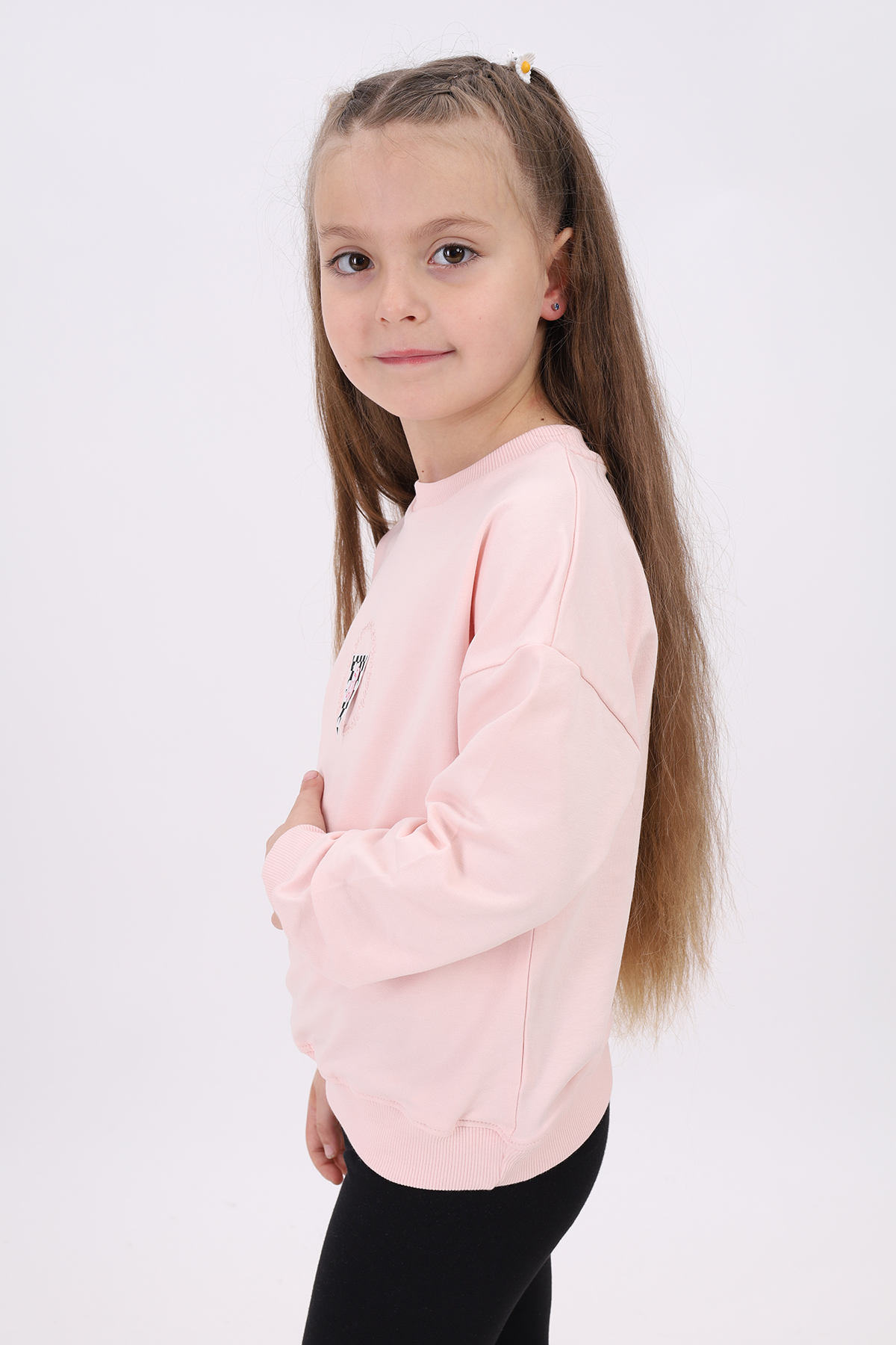 Toontoy Kız Çocuk Nakışlı Sweatshirt