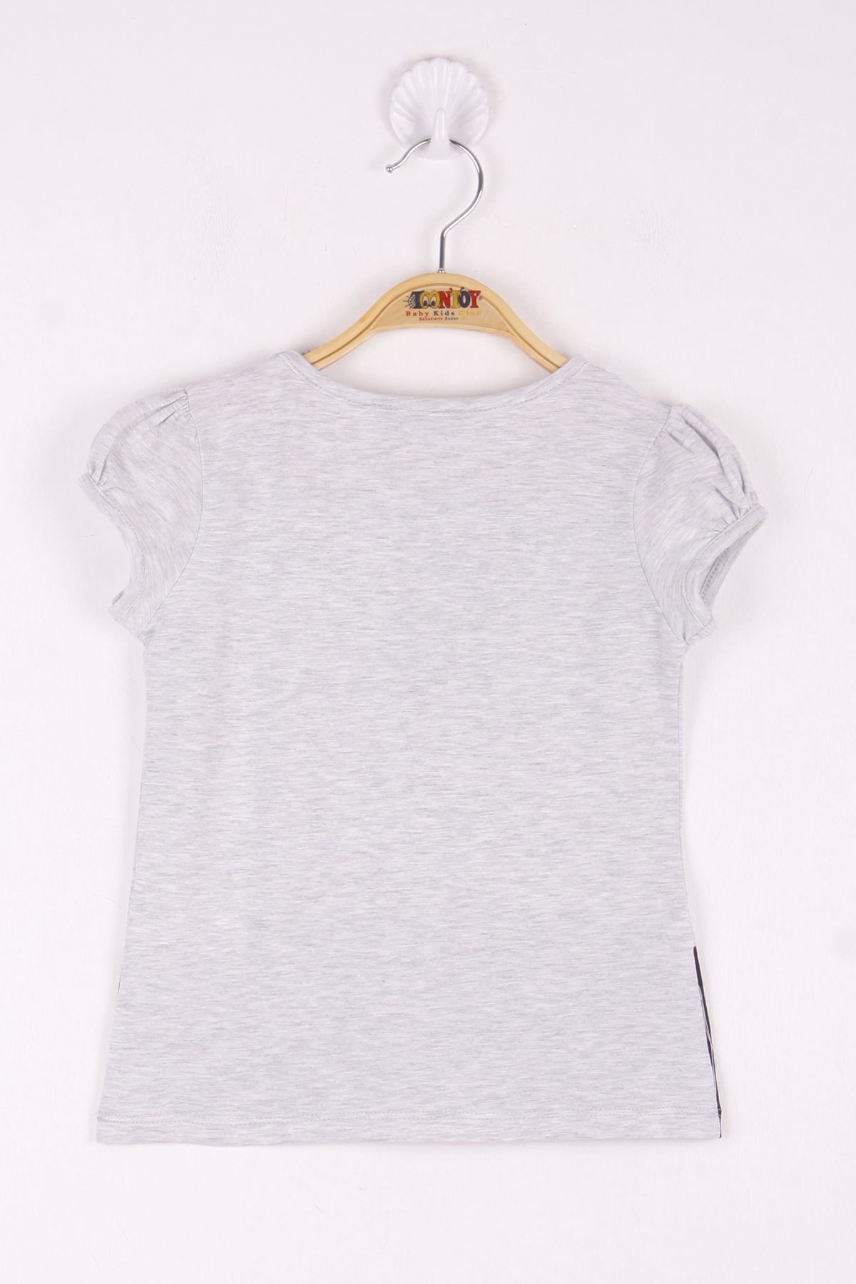 Toontoy Kız Çocuk Pul İşlemeli Baskılı T-Shirt