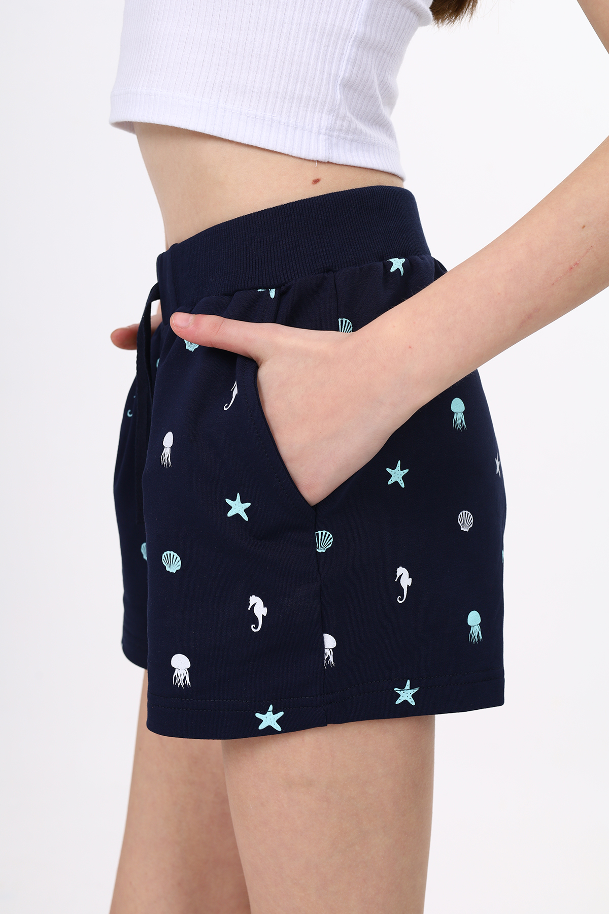 Toontoy Kız Çocuk Baskılı Şort