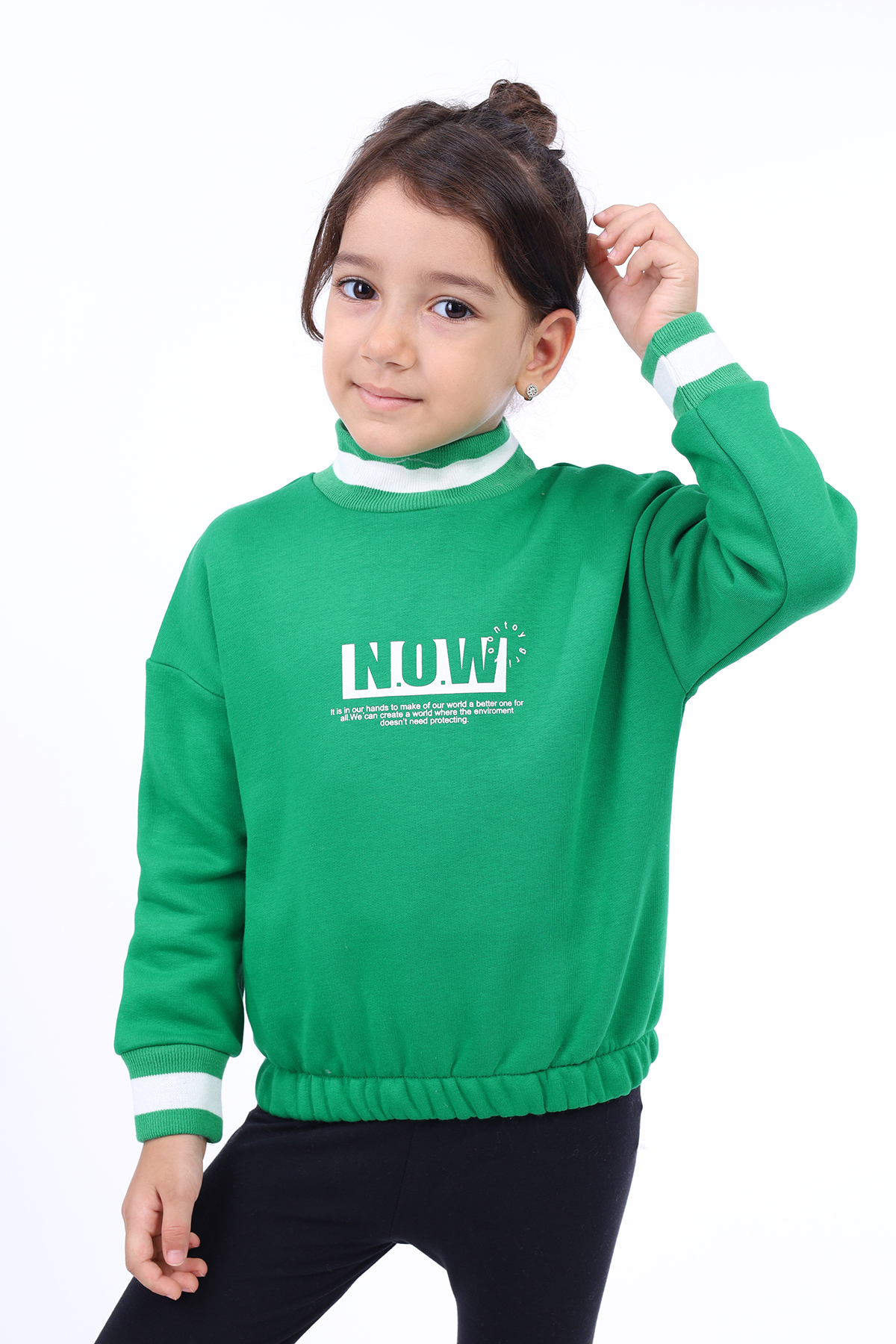 Toontoy Kız Çocuk Baskılı Sweatshirt