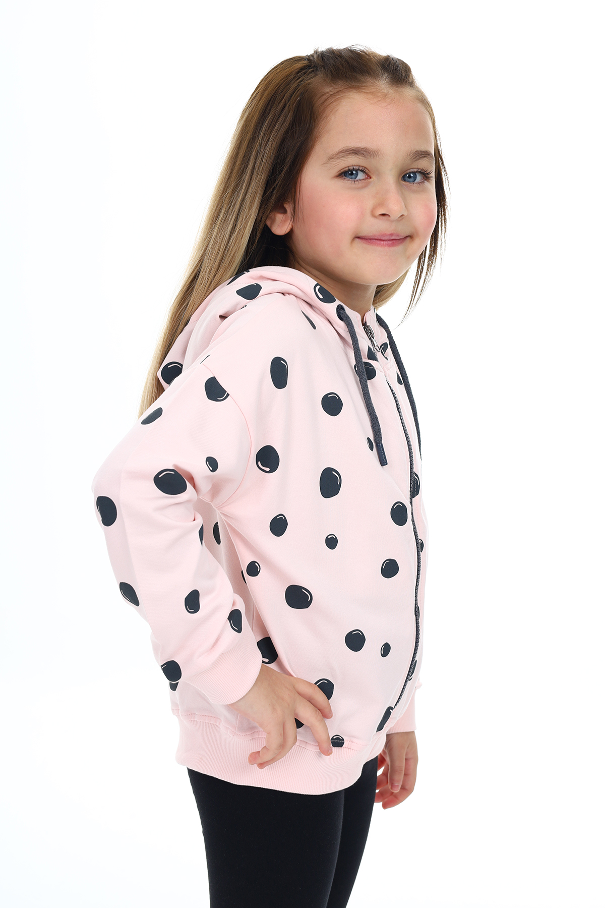 Toontoy  Kiz Çocuk Baskili Hirka