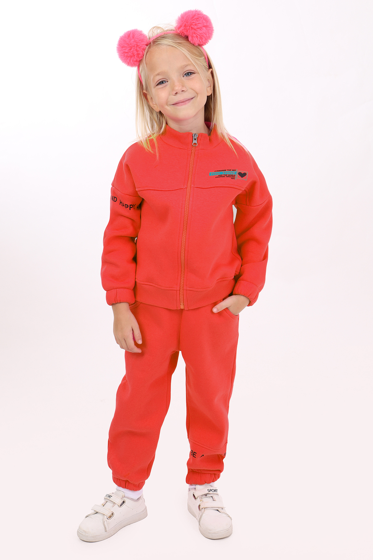 Toontoy Kız Çocuk Baskılı Eşofman Takım