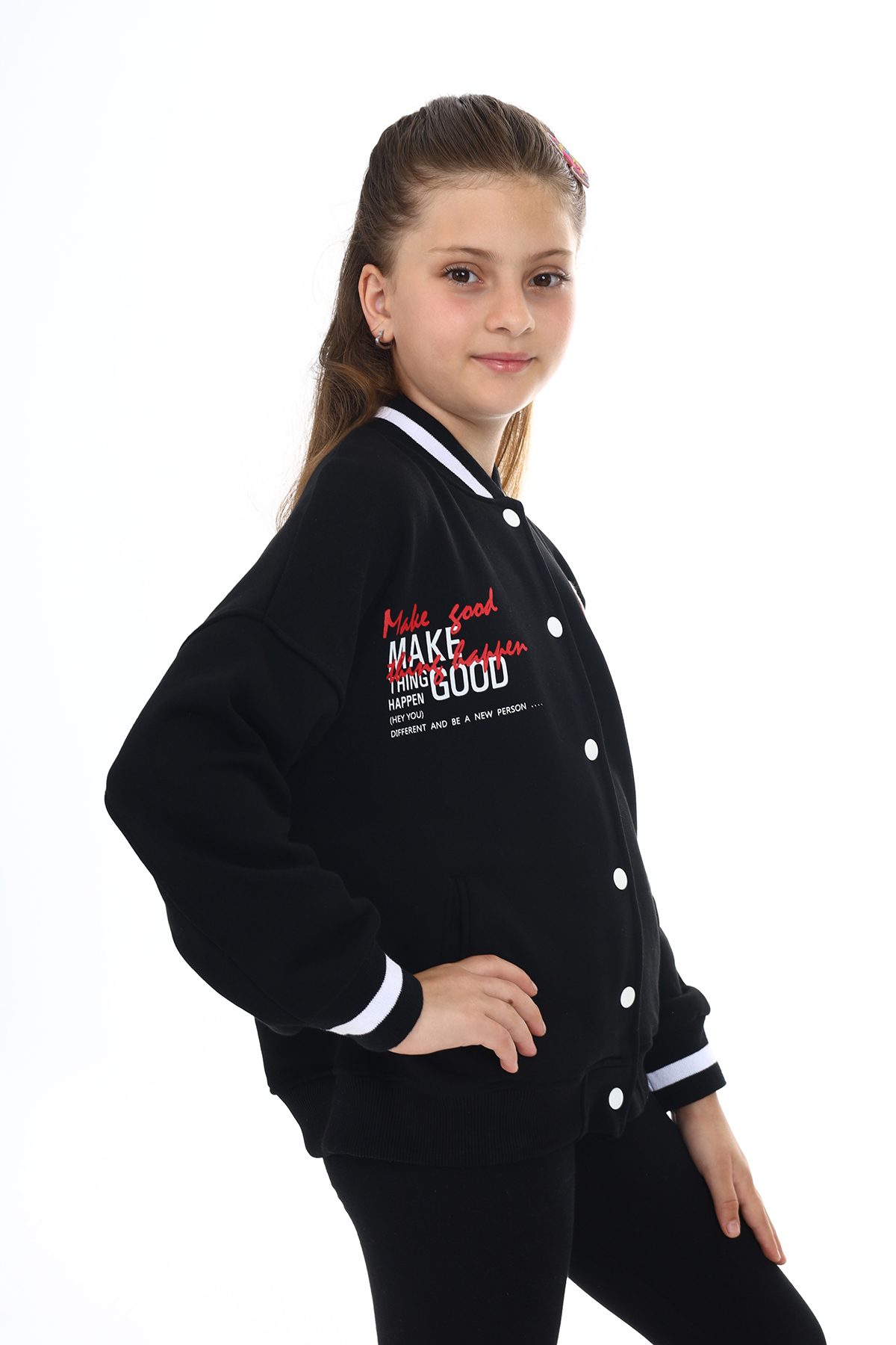 Toontoy  Kız Çocuk Baskılı Kolej Hırka