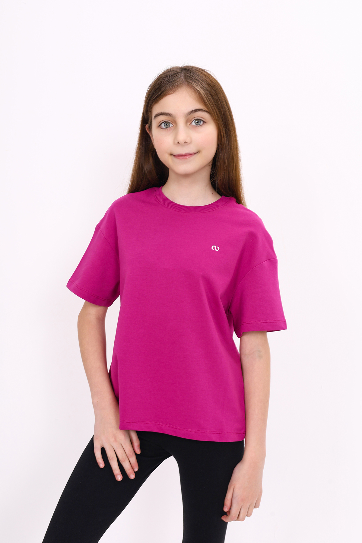 Toontoy Kız Çocuk Göğüsü S Baskılı Tişört