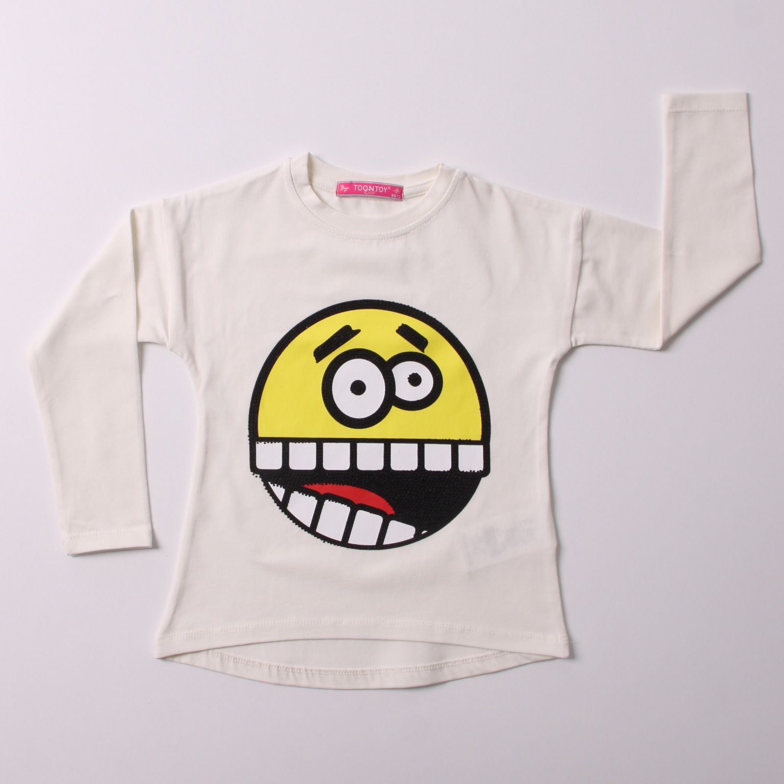 Toontoy Kız Çocuk Sweatshirt Smile Baskılı