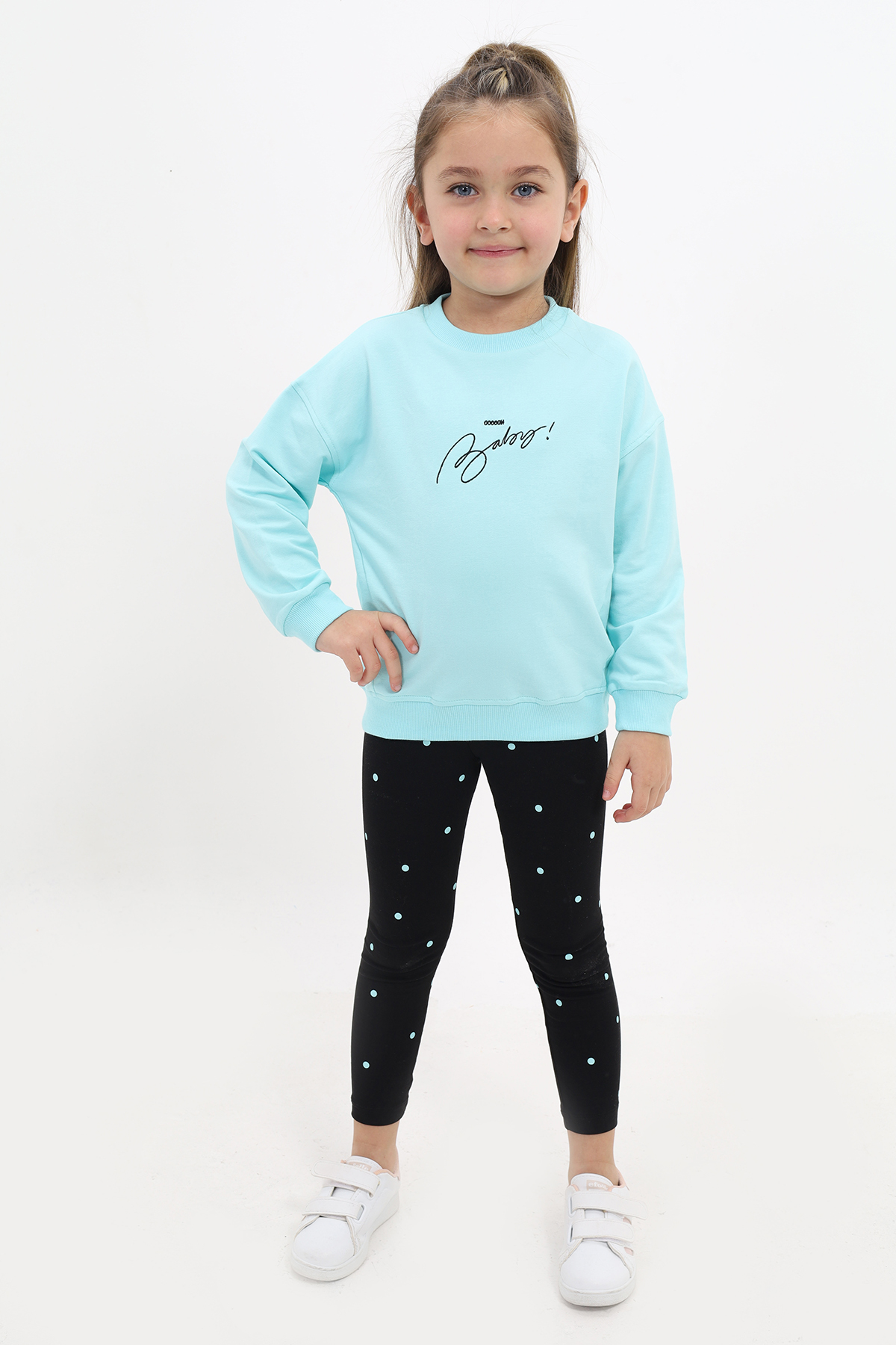 Toontoy  Kız Çocuk Nakışlı Taytlı Takım