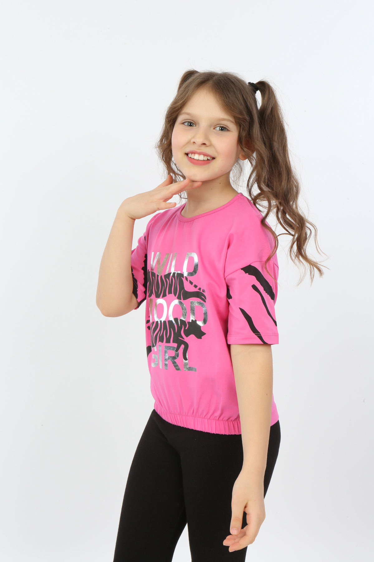 Toontoy Kız Çocuk Wild Wood Girl Baskılı Tişört
