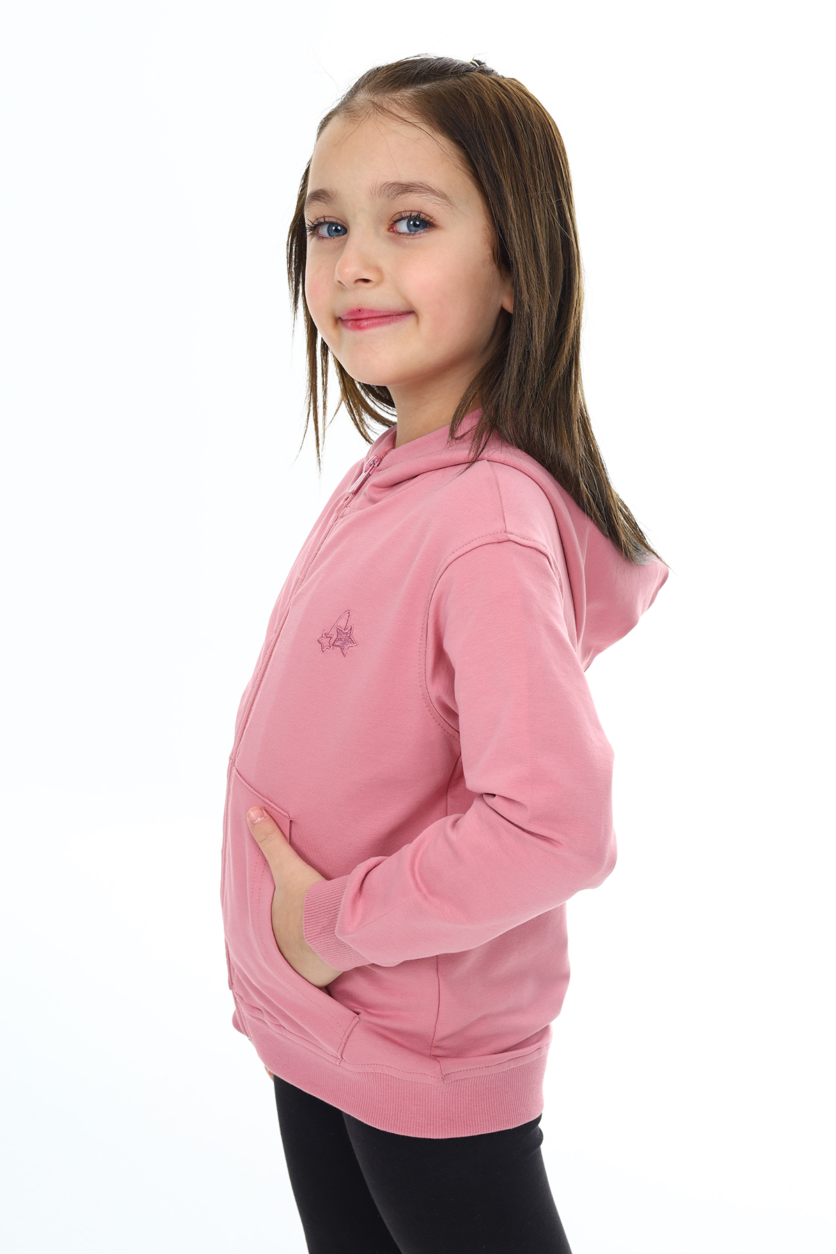 Toontoy  Kız Çocuk Nakışlı Hırka