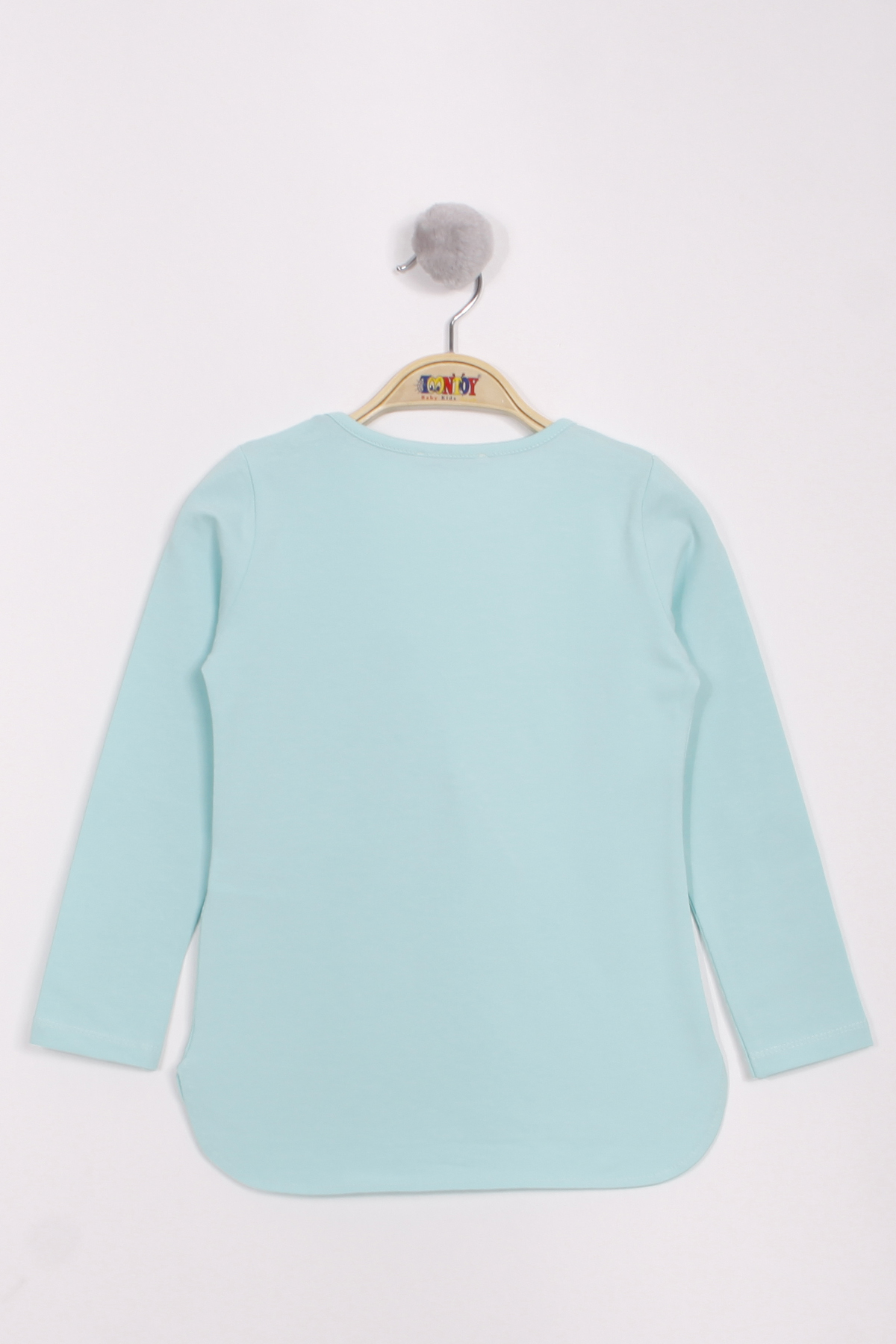 Toontoy Kız Çocuk Yusufçuk Baskılı İnci Detaylı T-Shirt